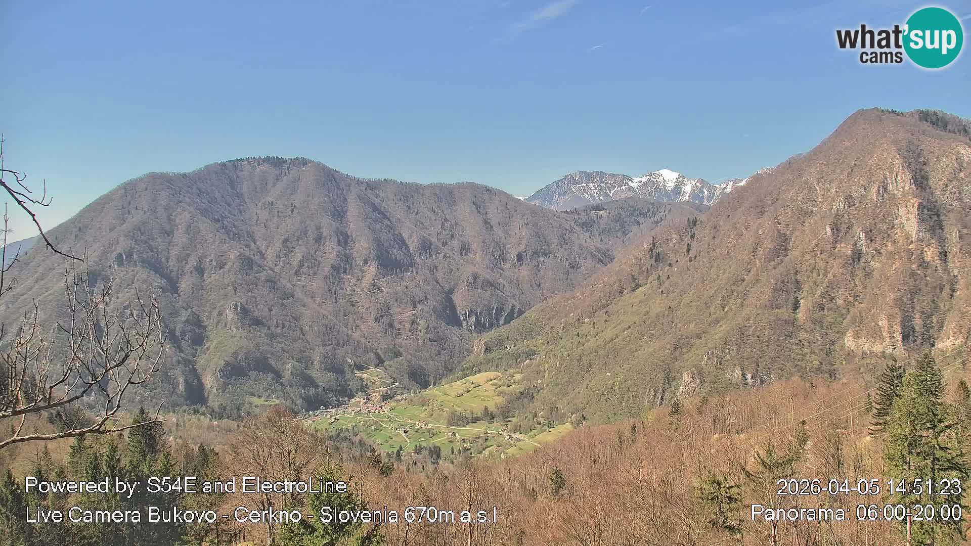 Web kamera Bukovo – Baška grapa | Cerkno | Slovenija