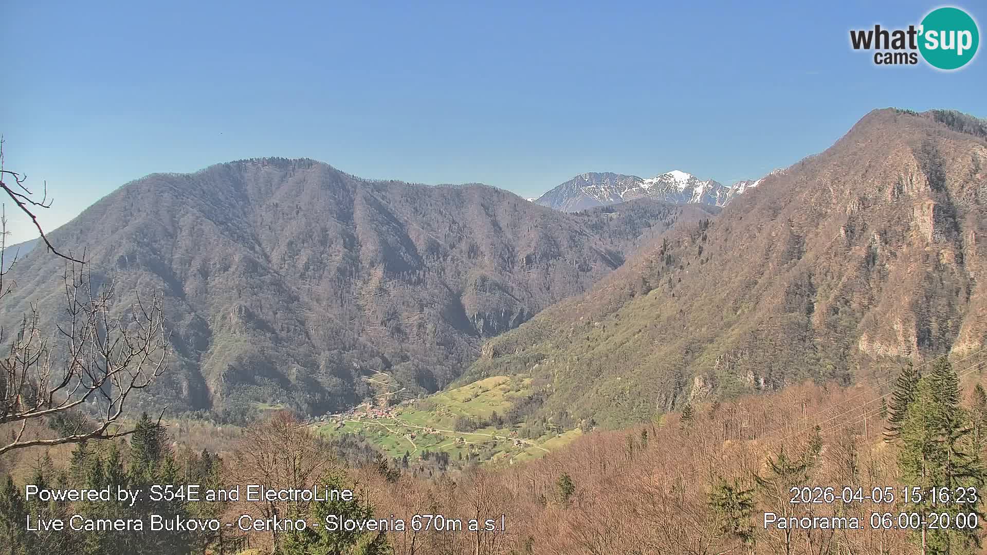 Web kamera Bukovo – Baška grapa | Cerkno | Slovenija