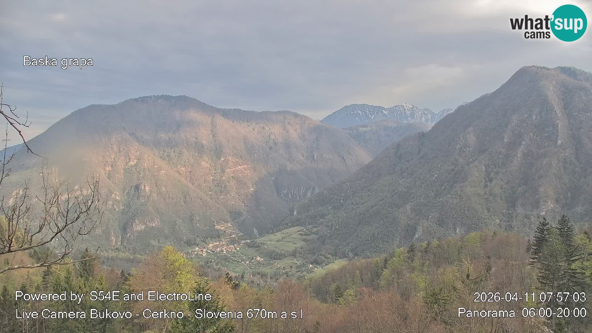 Bukovo Webcam – Baška grapa | Cerkno | Slowenien