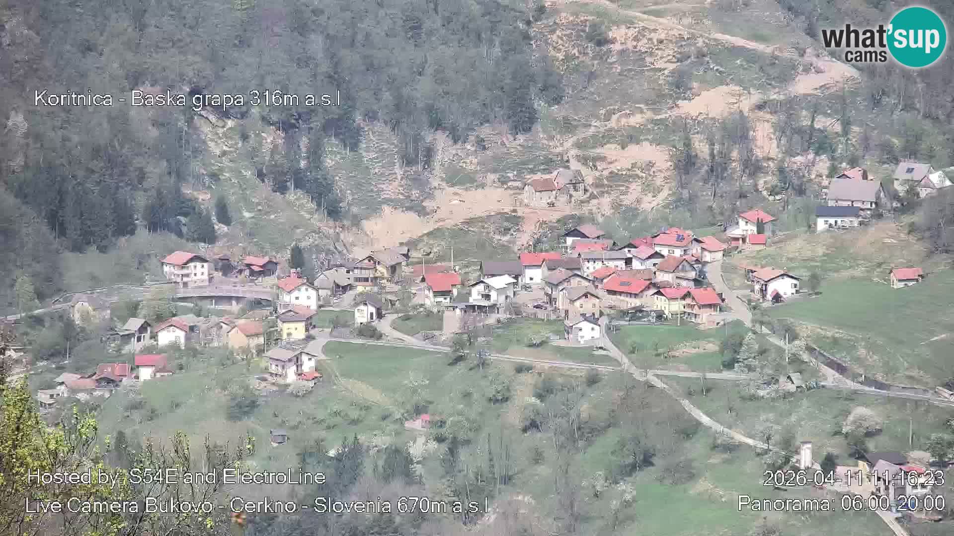 Webcam Bukovo – Baška grapa | Cerkno | Slovenia