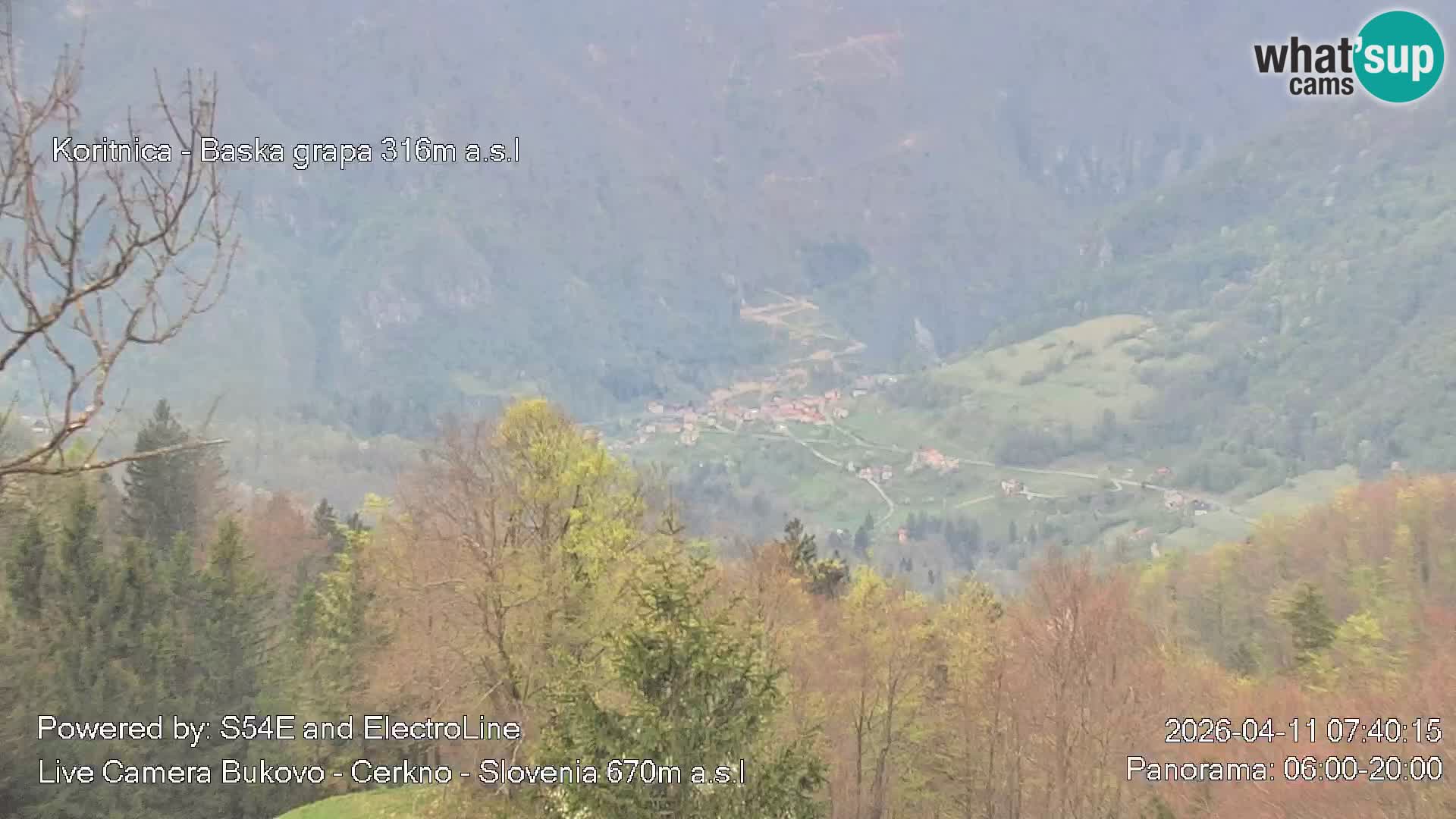 Webcam Bukovo – Baška grapa | Cerkno | Slovénie