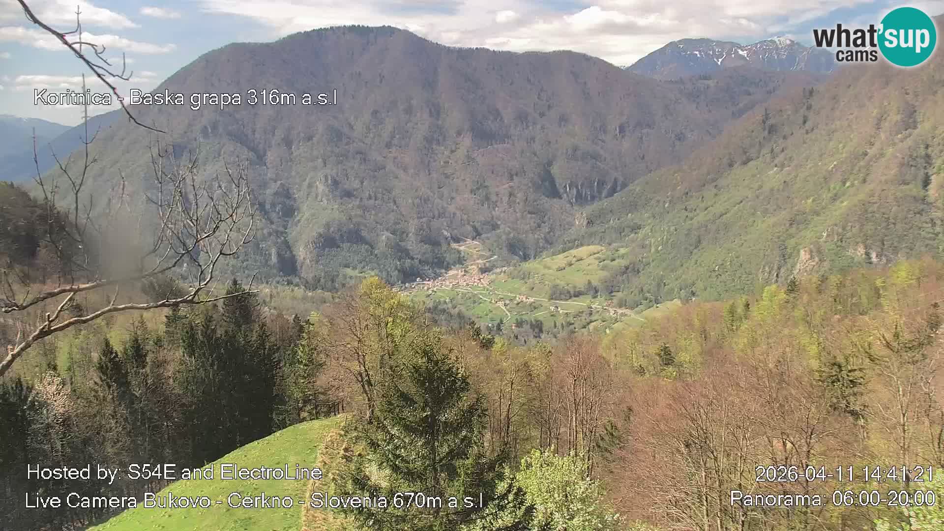 Webcam en vivo Bukovo – Baška grapa | Cerkno | Eslovenia
