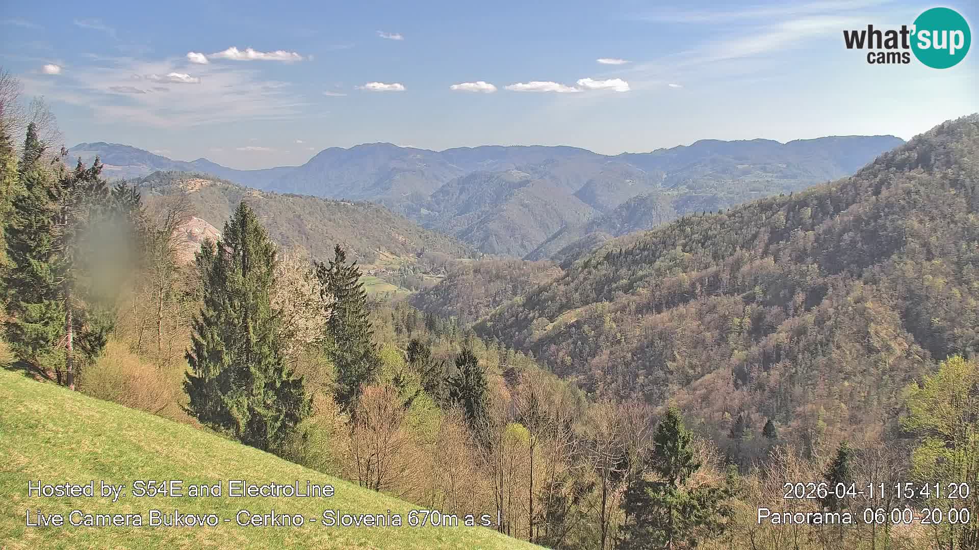 Web kamera Bukovo – Baška grapa | Cerkno | Slovenija