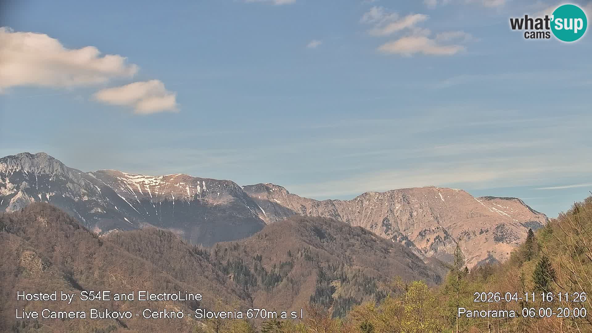 Web kamera Bukovo – Baška grapa | Cerkno | Slovenija