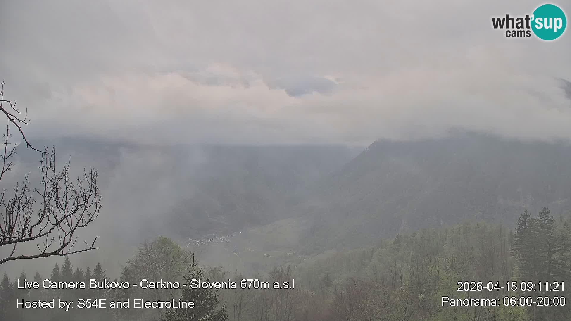 Web kamera Bukovo – Baška grapa | Cerkno | Slovenija