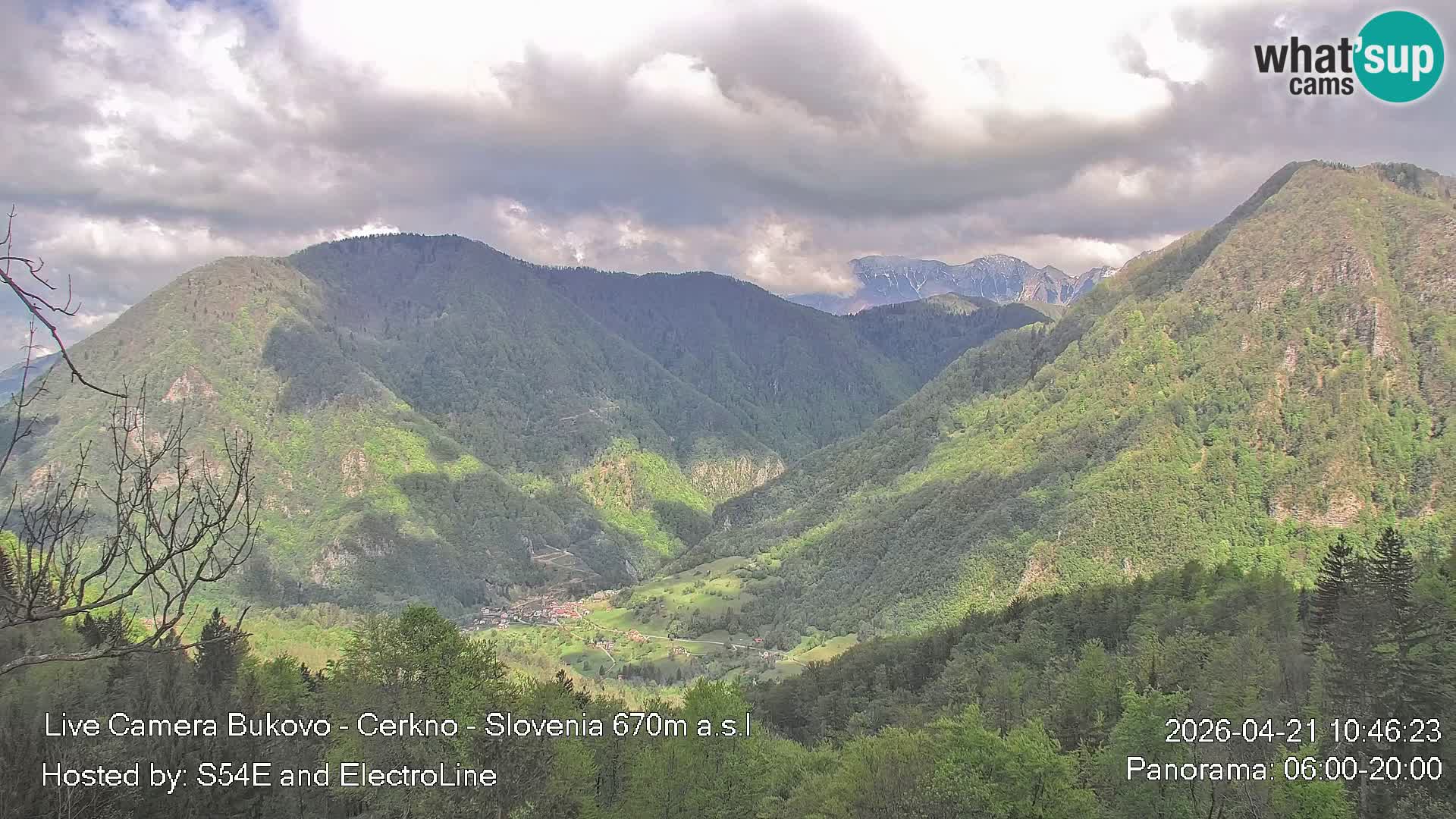 Webcam Bukovo – Baška grapa | Cerkno | Slovénie