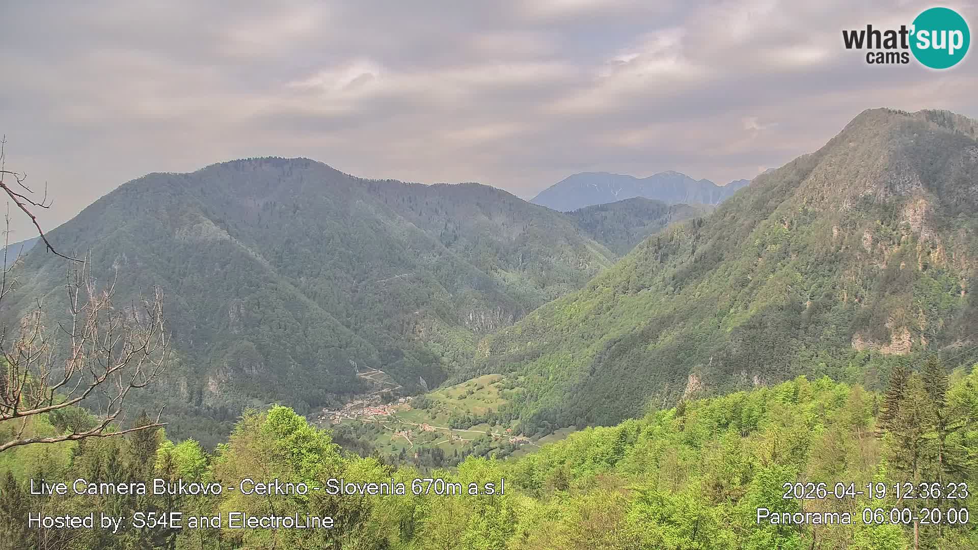 Webcam Bukovo – Baška grapa | Cerkno | Slovénie