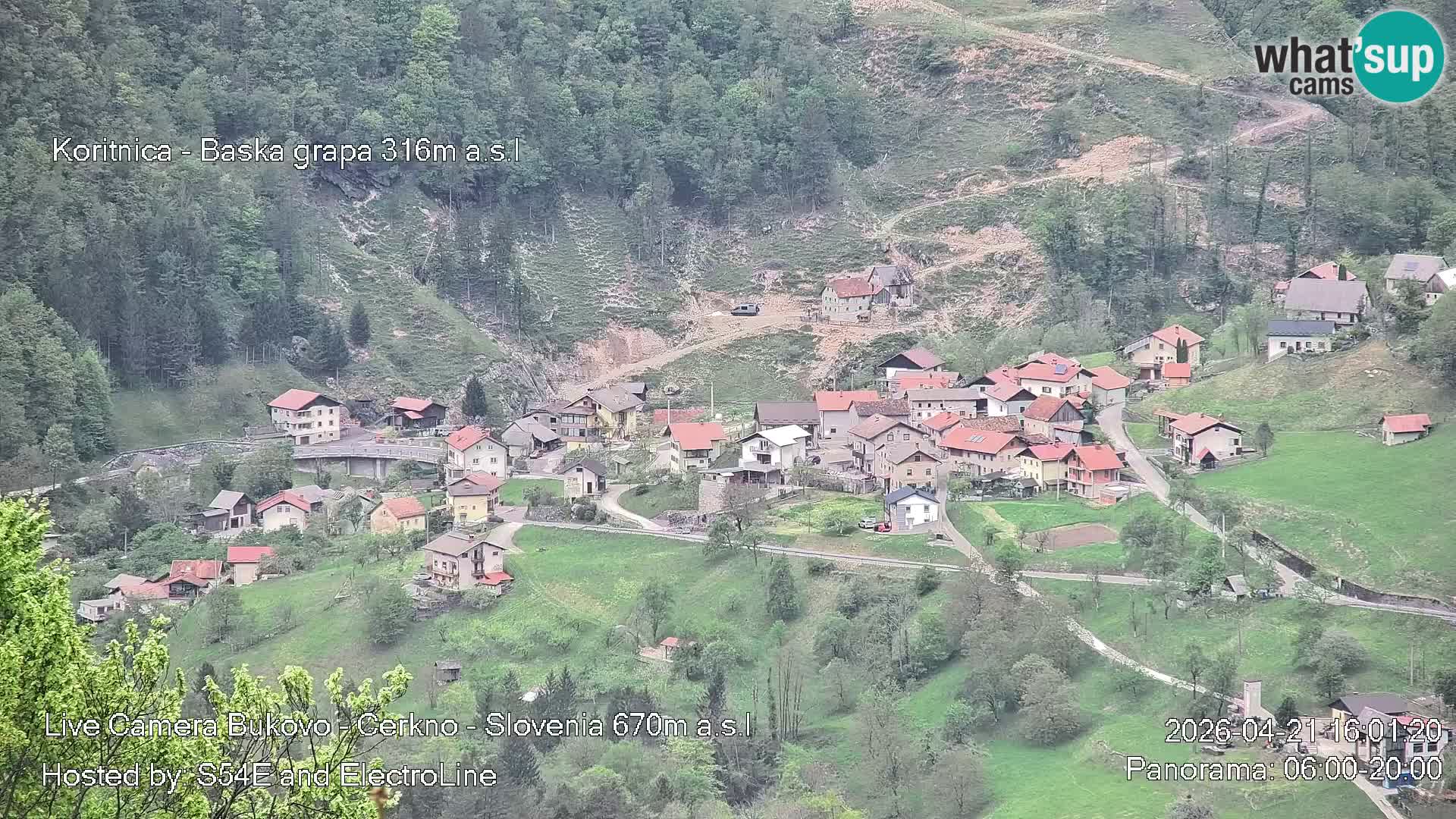 Bukovo Webcam – Baška grapa | Cerkno | Slowenien