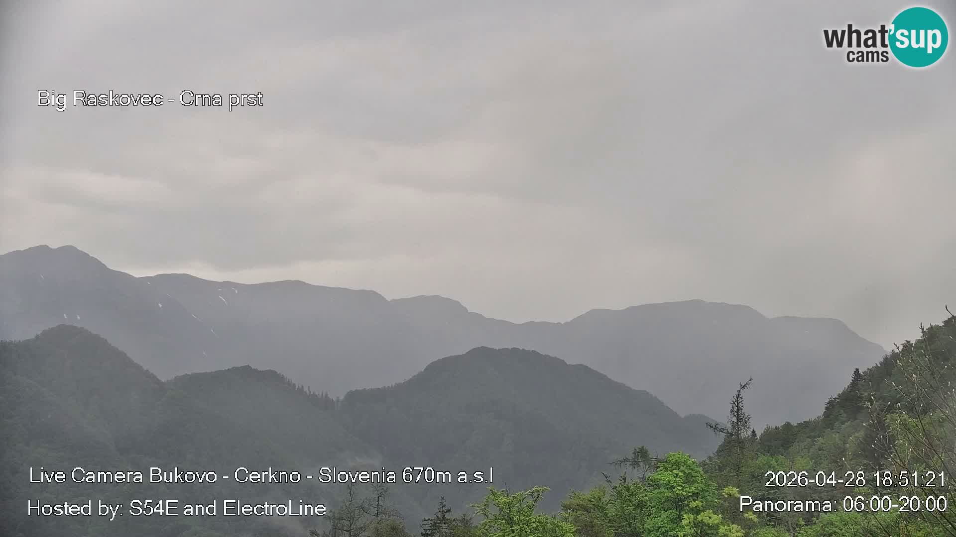 Web kamera Bukovo – Baška grapa | Cerkno | Slovenija