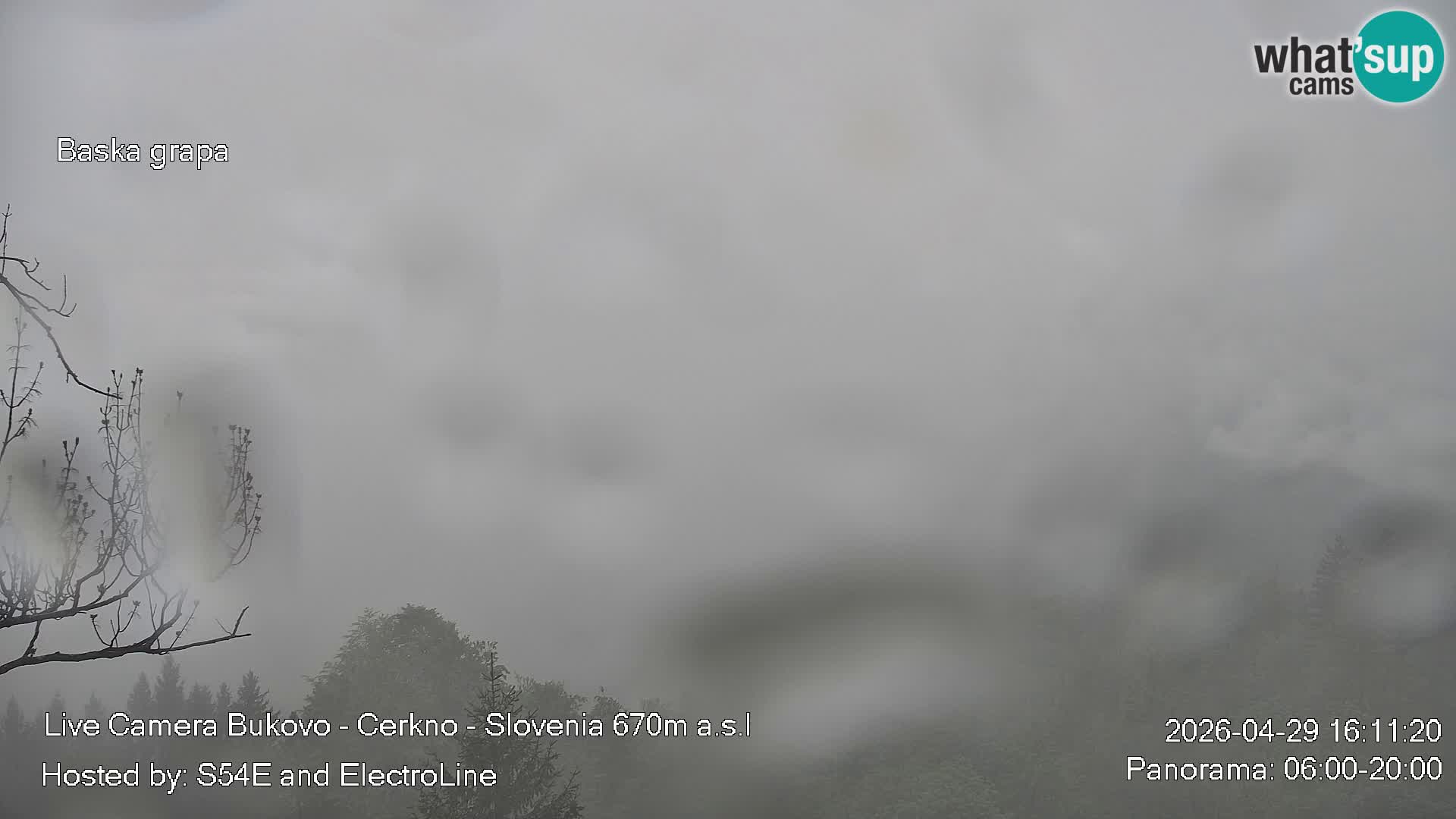 Webcam Bukovo – Baška grapa | Cerkno | Slovénie