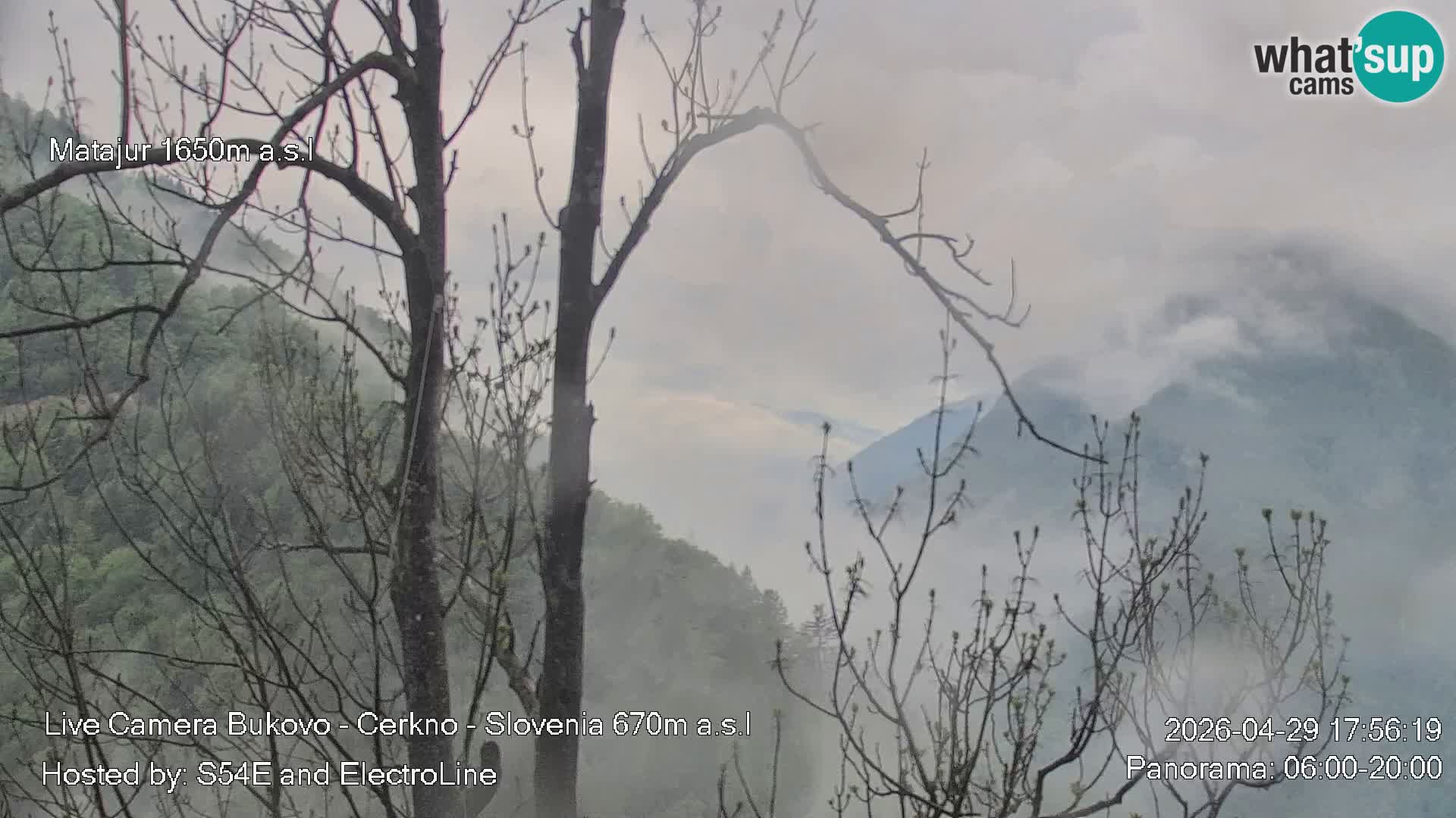 Webcam Bukovo – Baška grapa | Cerkno | Slovénie