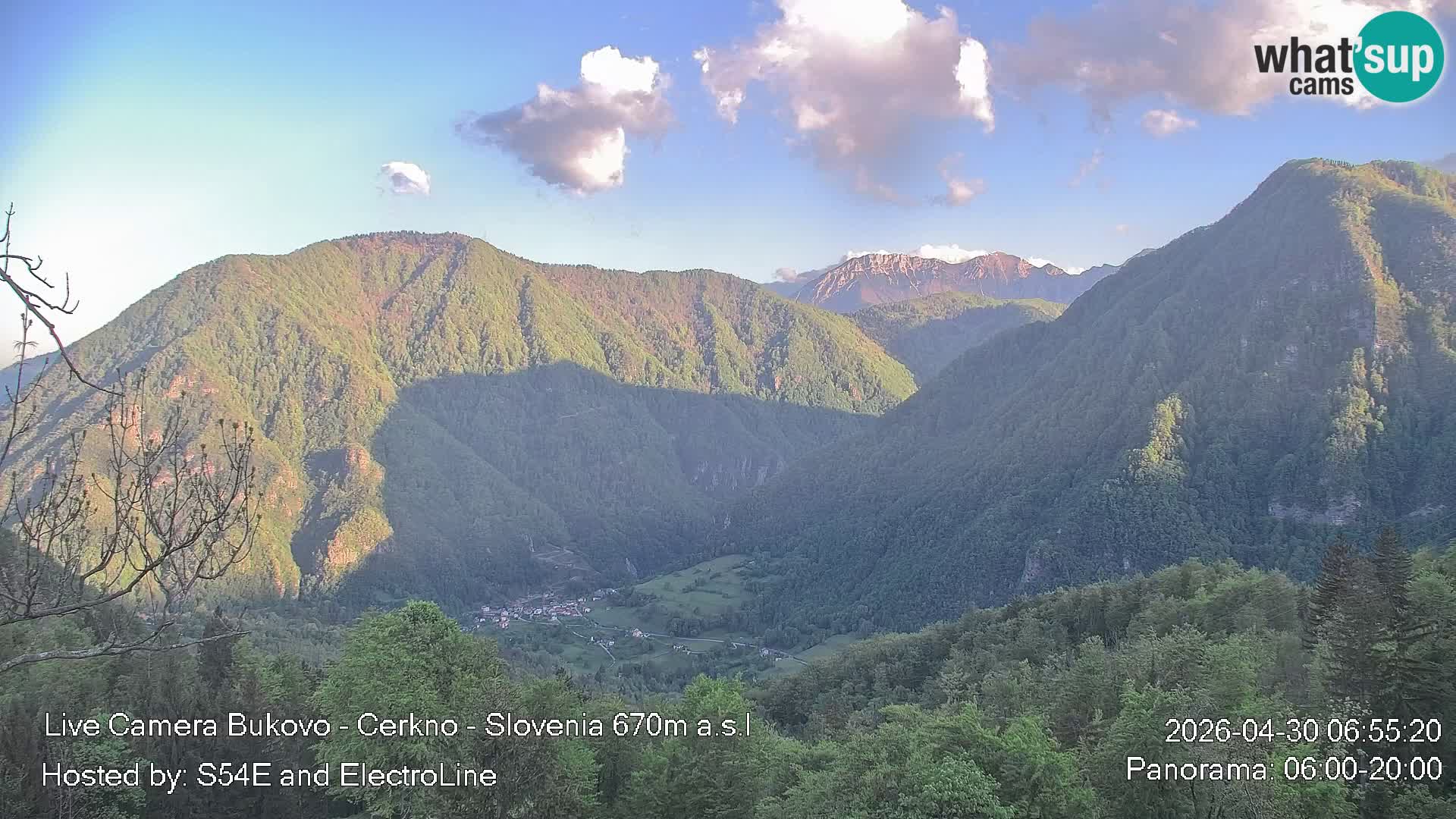 Web kamera Bukovo – Baška grapa | Cerkno | Slovenija