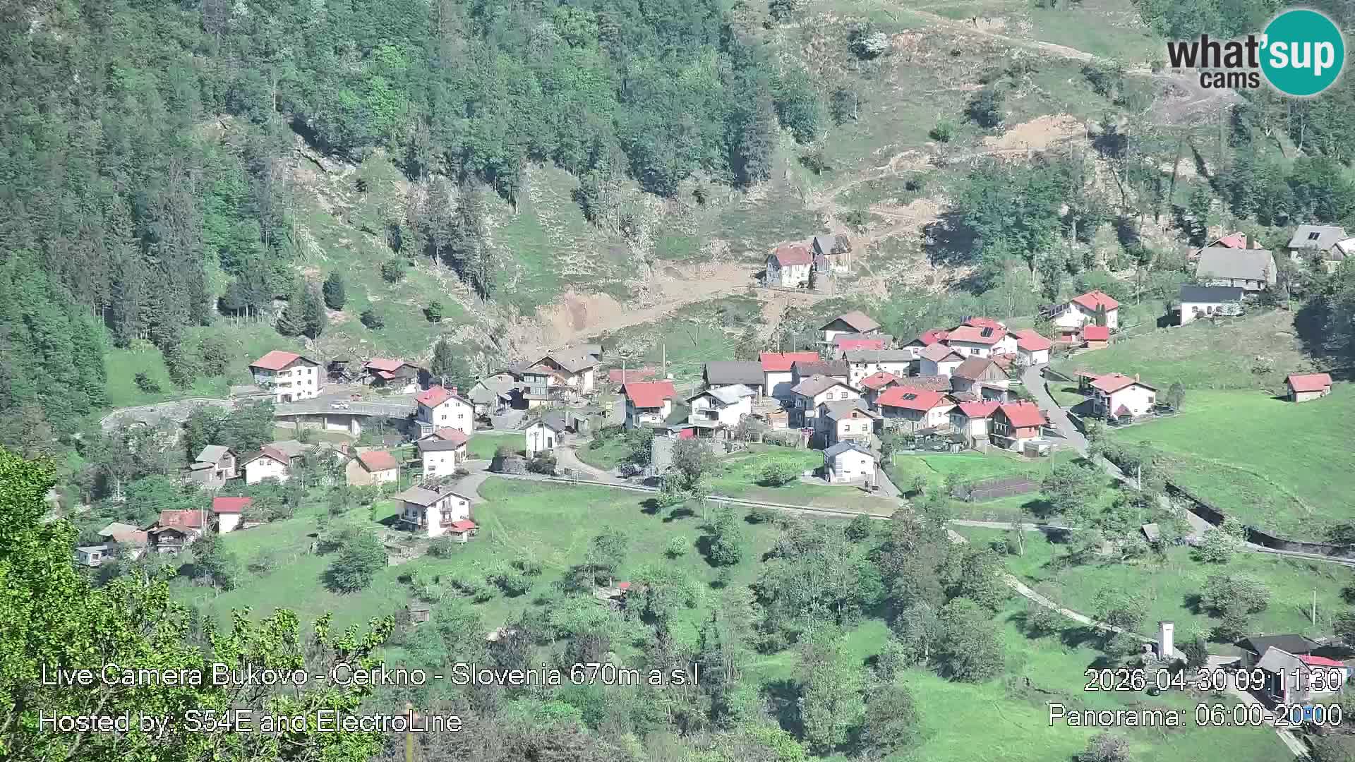 Webcam Bukovo – Baška grapa | Cerkno | Slovenia