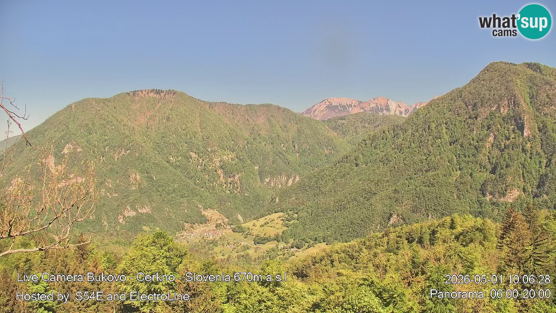 Web kamera Bukovo – Baška grapa | Cerkno | Slovenija