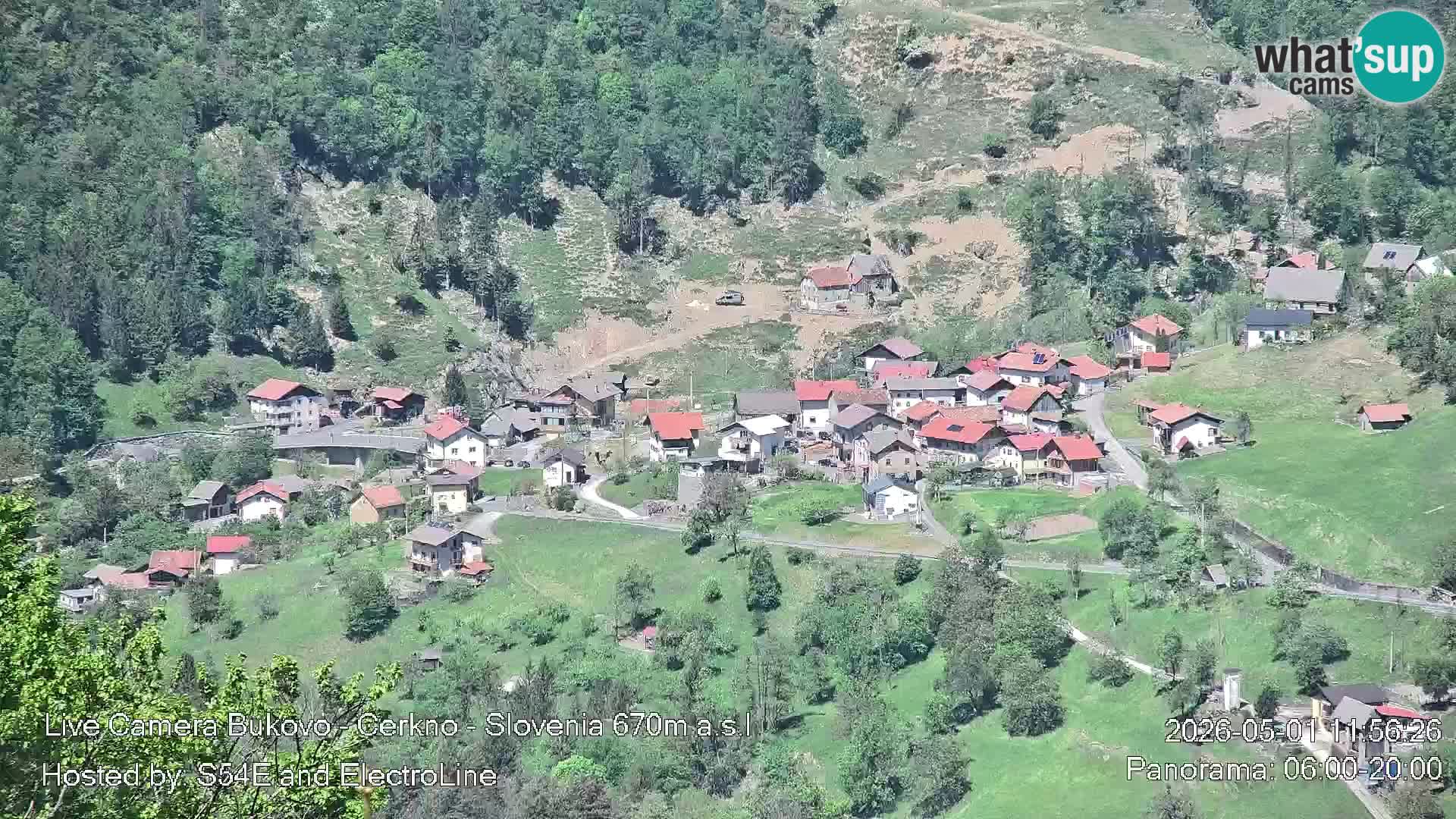 Web kamera Bukovo – Baška grapa | Cerkno | Slovenija