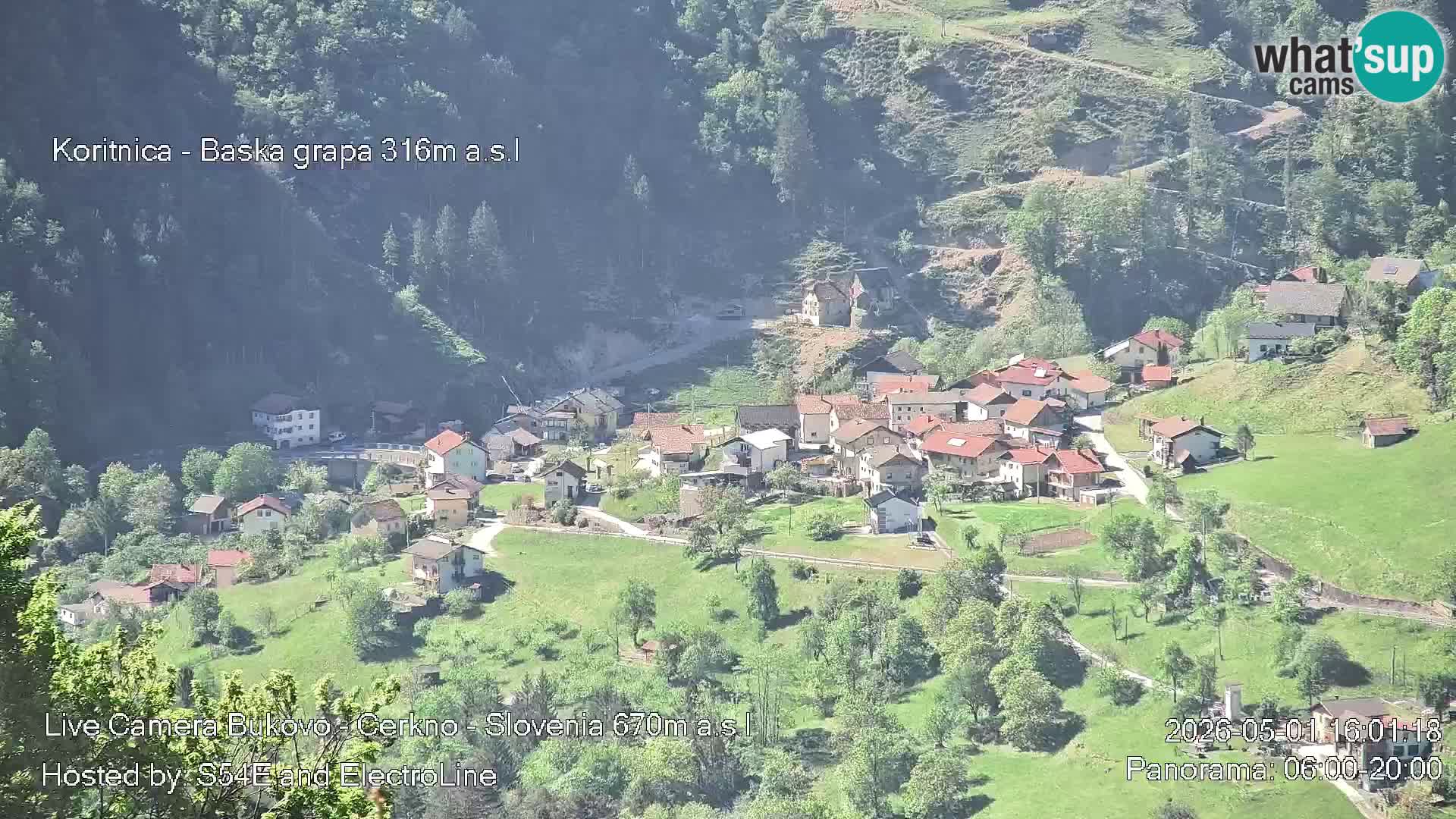 Webcam Bukovo – Baška grapa | Cerkno | Slovenia