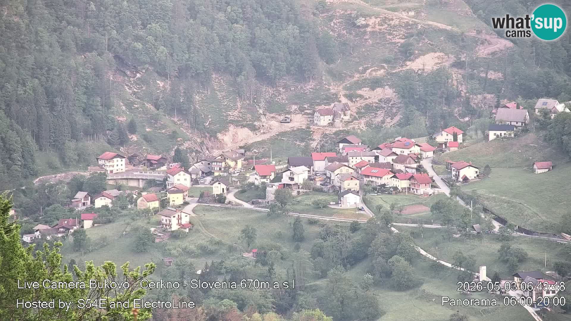 Webcam Bukovo – Baška grapa | Cerkno | Slovenia