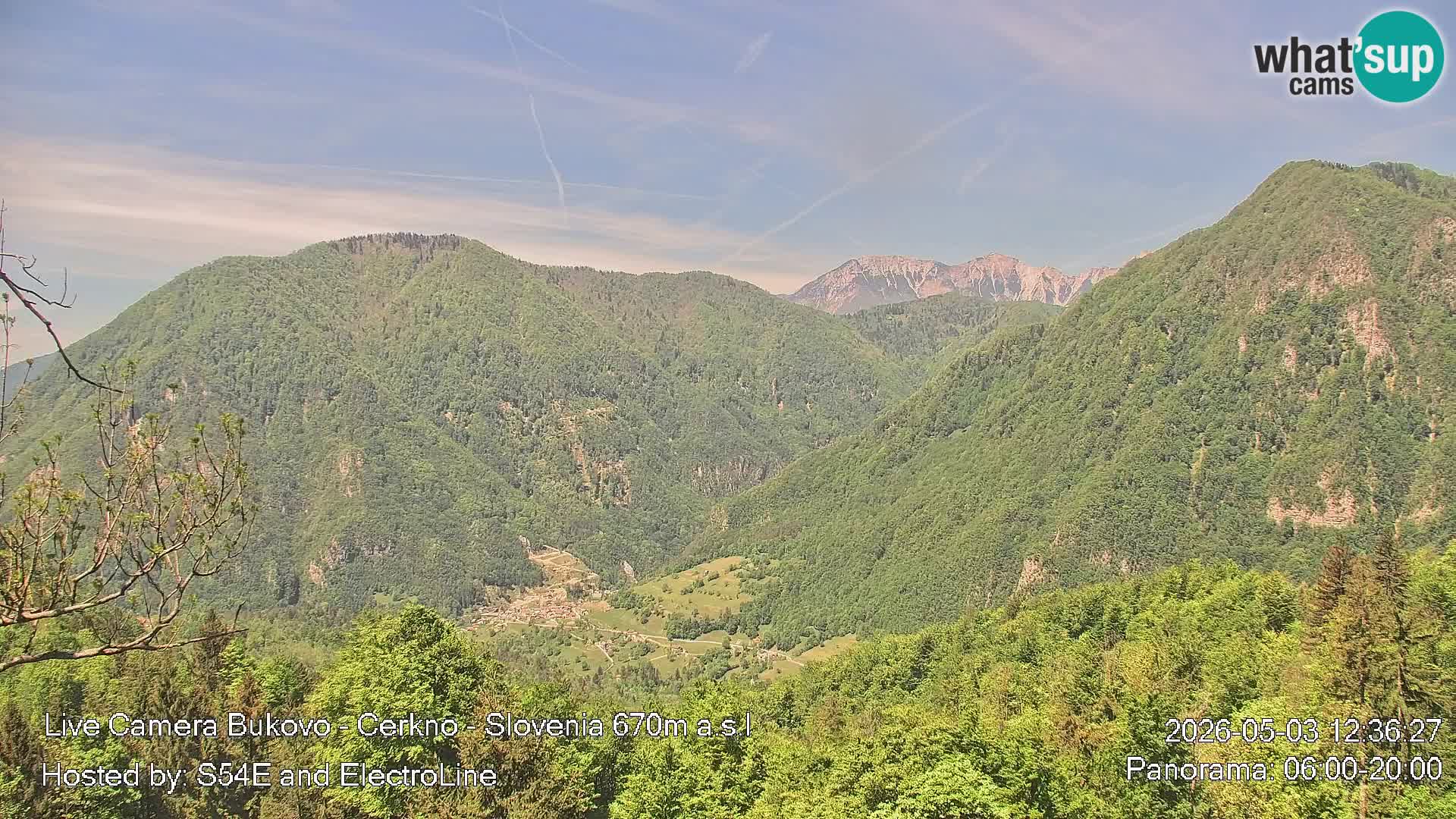 Web kamera Bukovo – Baška grapa | Cerkno | Slovenija
