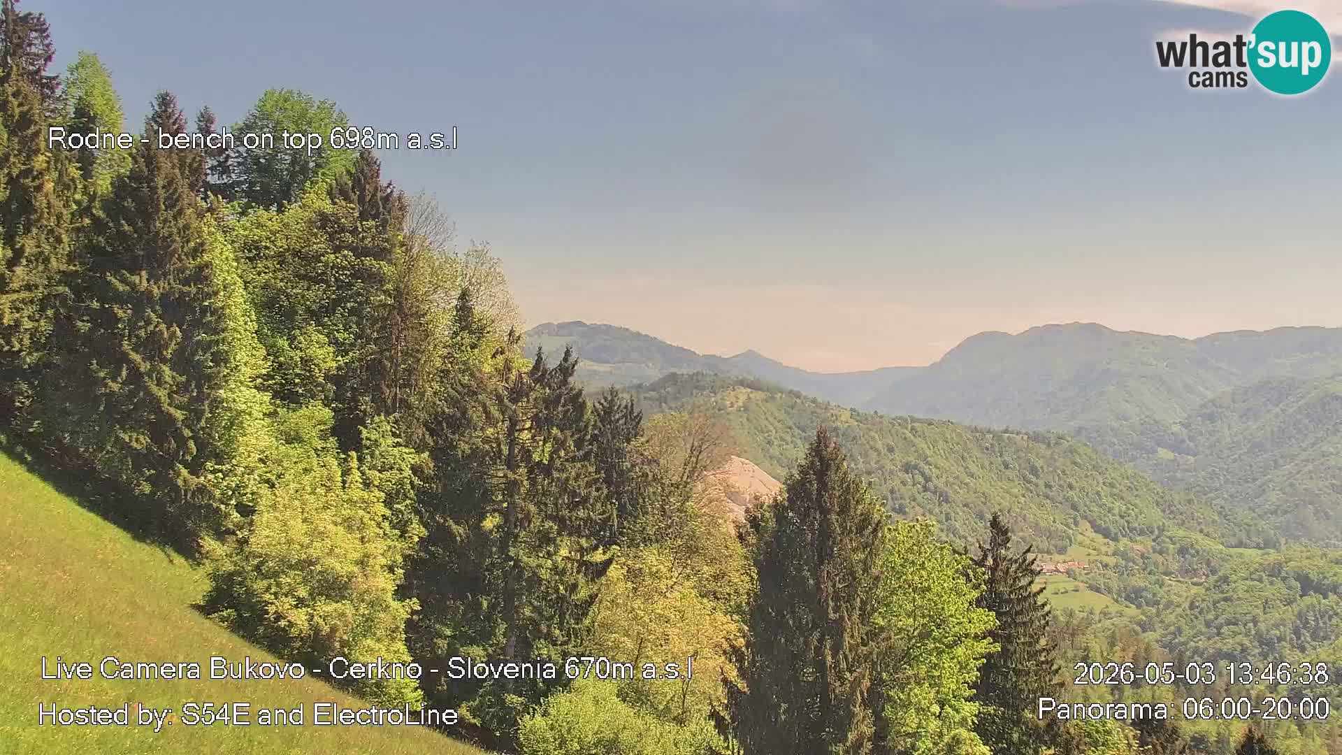 Web kamera Bukovo – Baška grapa | Cerkno | Slovenija