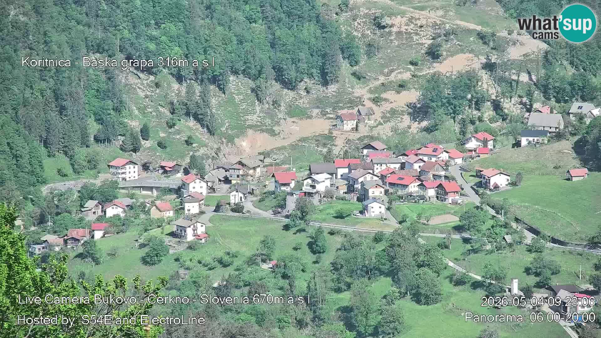 Webcam Bukovo – Baška grapa | Cerkno | Slovenia