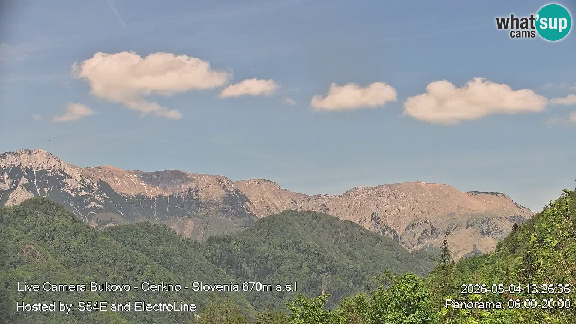 Web kamera Bukovo – Baška grapa | Cerkno | Slovenija