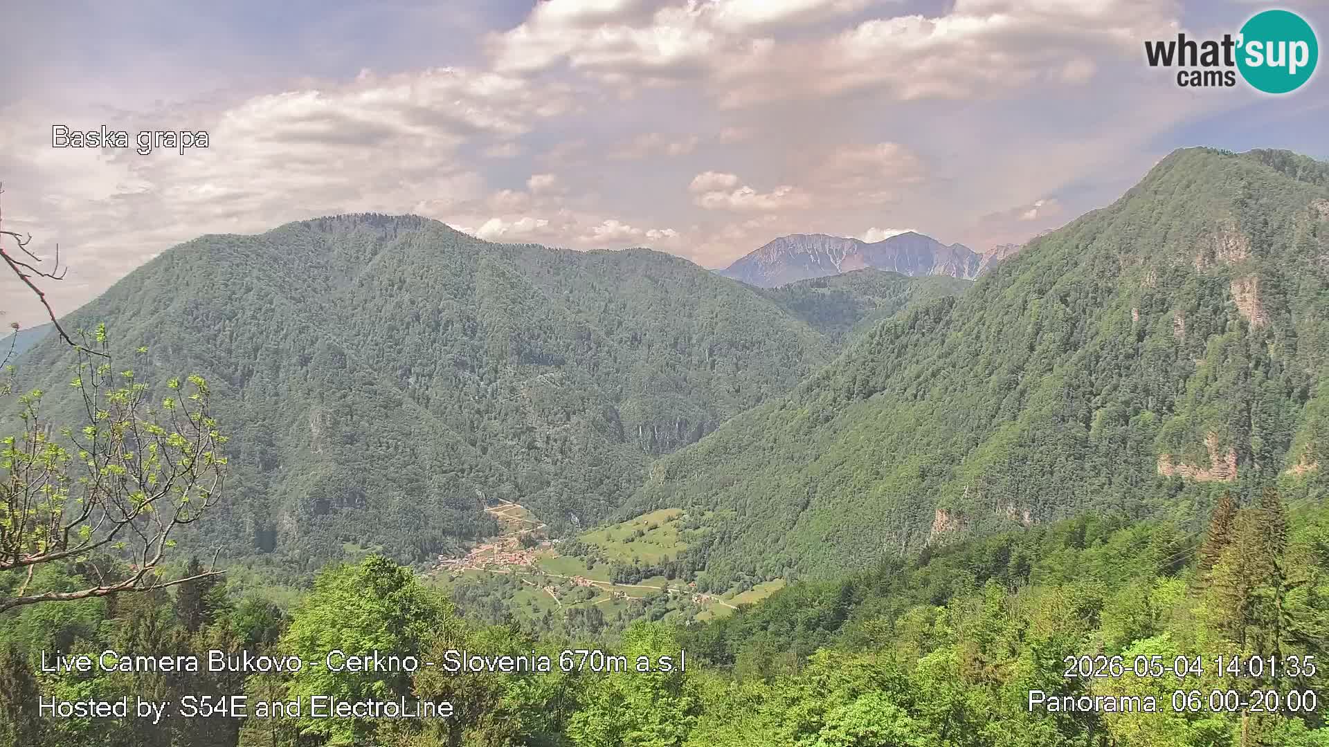 Webcam Bukovo – Baška grapa | Cerkno | Slovenia