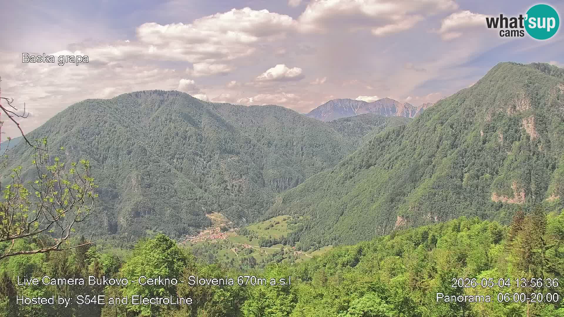 Webcam en vivo Bukovo – Baška grapa | Cerkno | Eslovenia