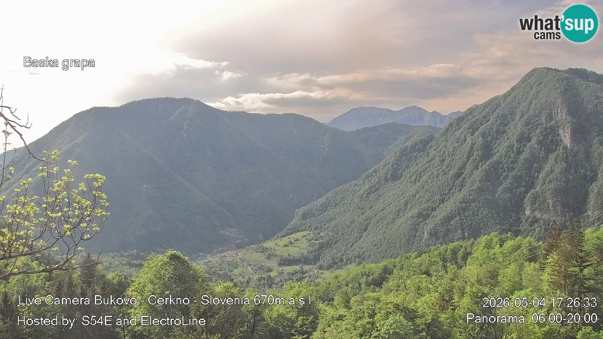 Webcam Bukovo – Baška grapa | Cerkno | Slovenia