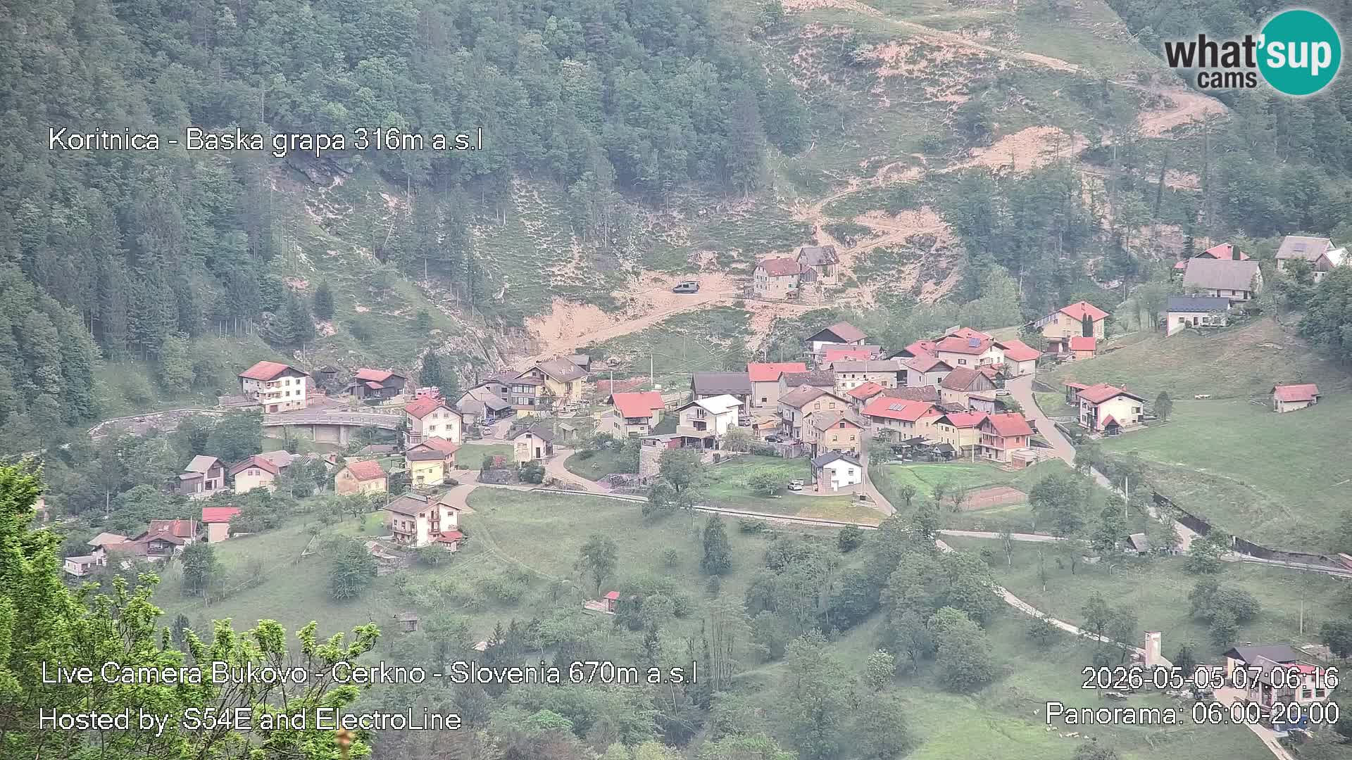 Webcam Bukovo – Baška grapa | Cerkno | Slovenia