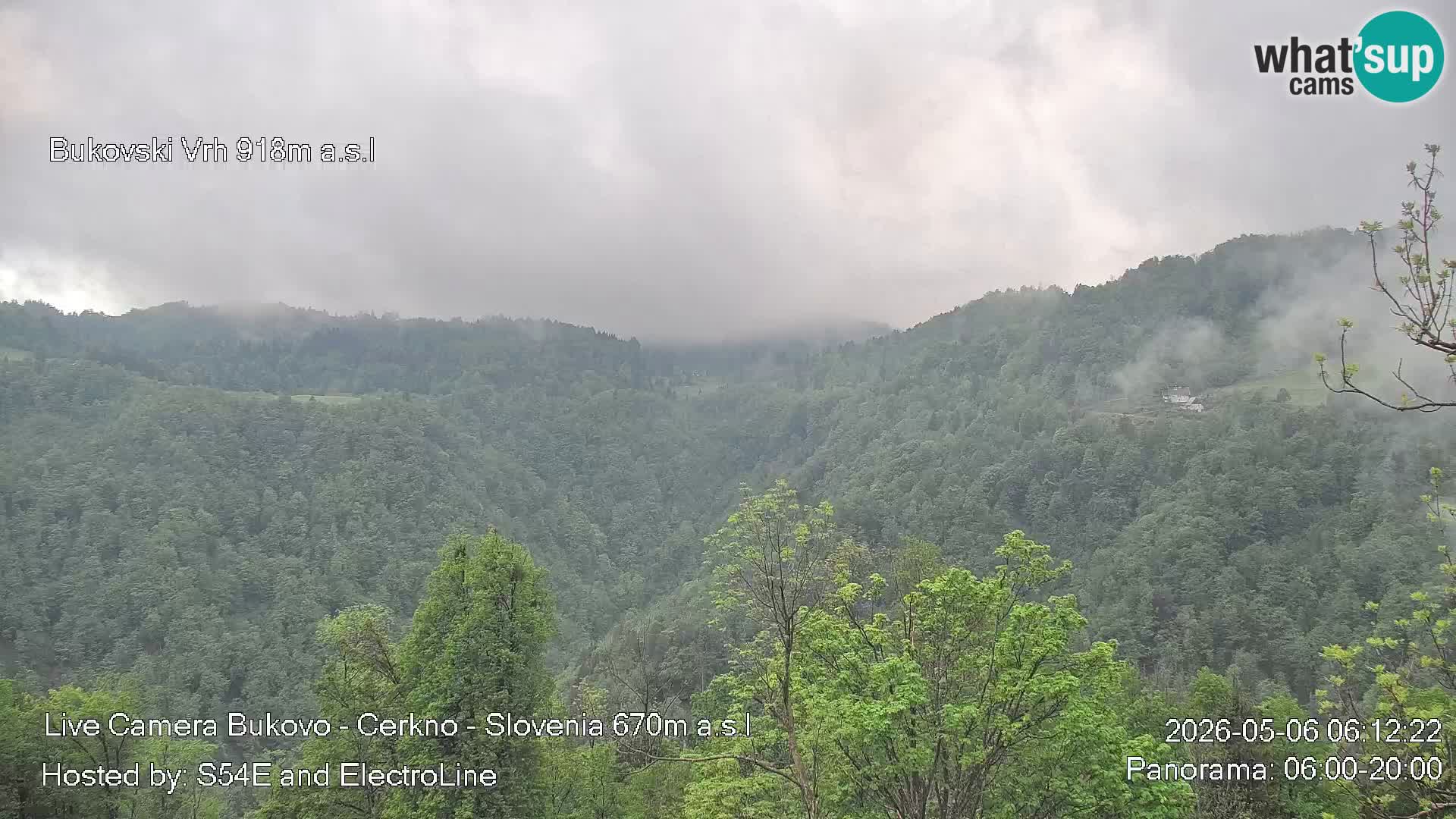 Webcam Bukovo – Baška grapa | Cerkno | Slovénie