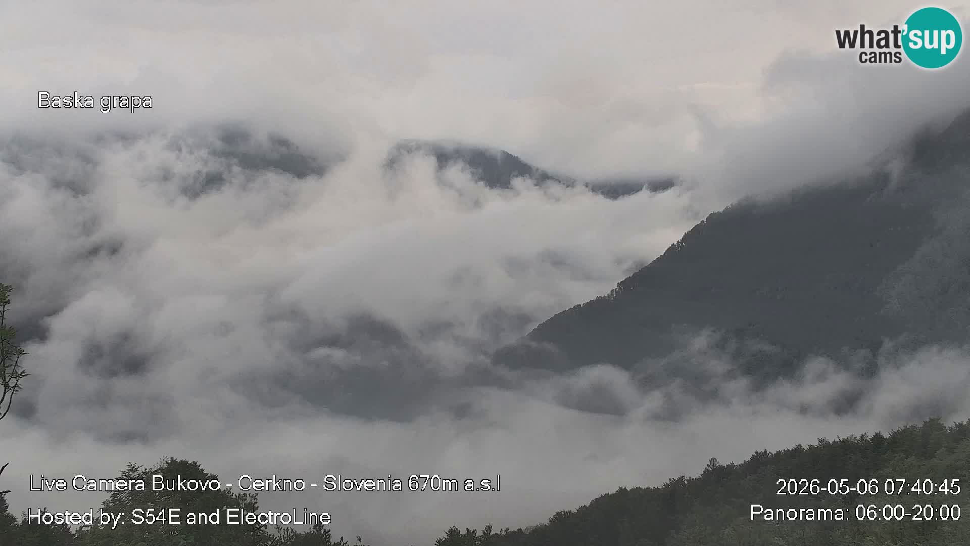 Webcam Bukovo – Baška grapa | Cerkno | Slovénie