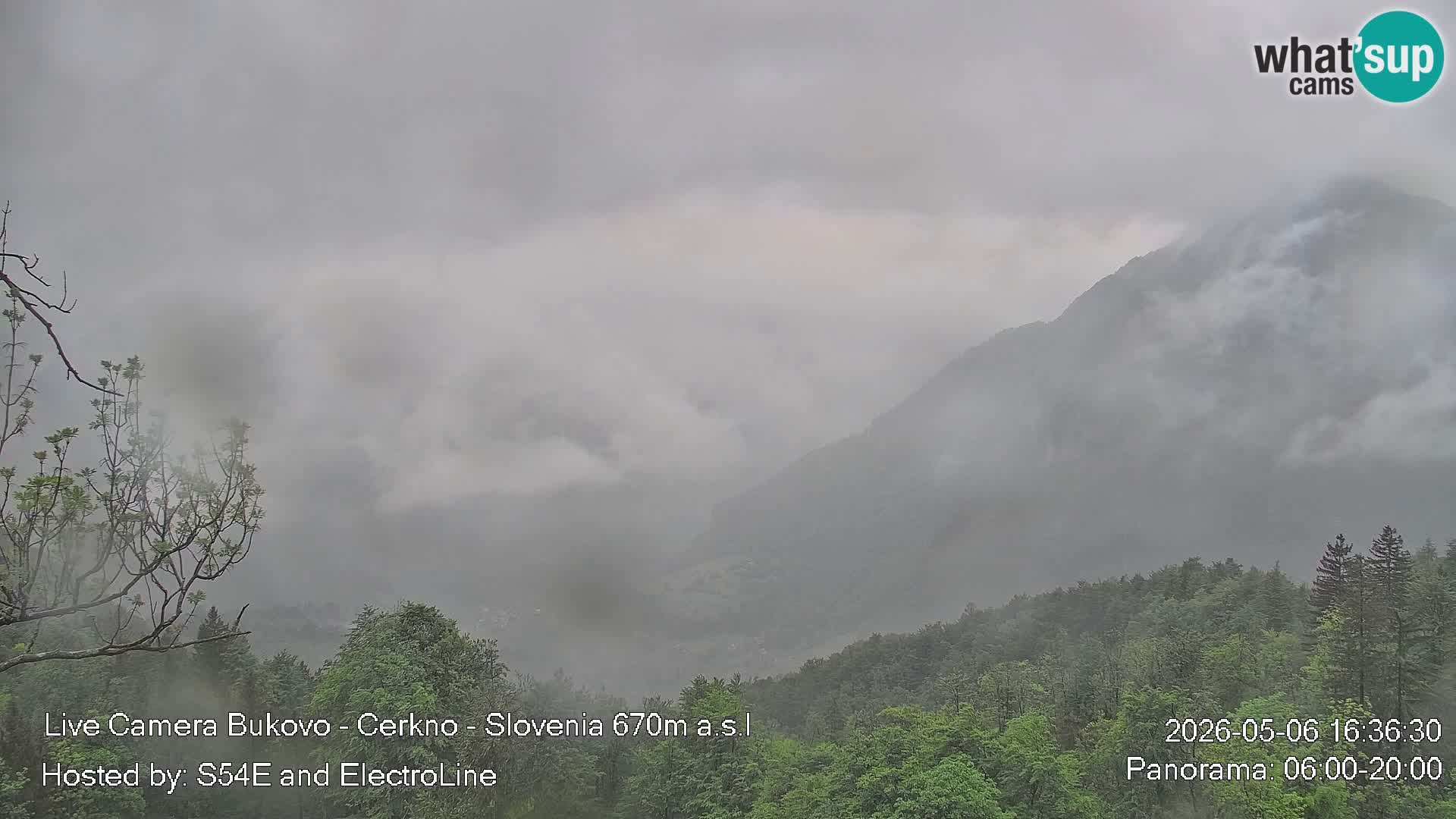 Web kamera Bukovo – Baška grapa | Cerkno | Slovenija