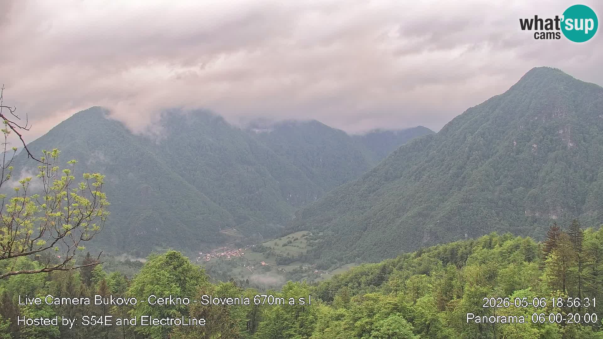Webcam Bukovo – Baška grapa | Cerkno | Slovenia