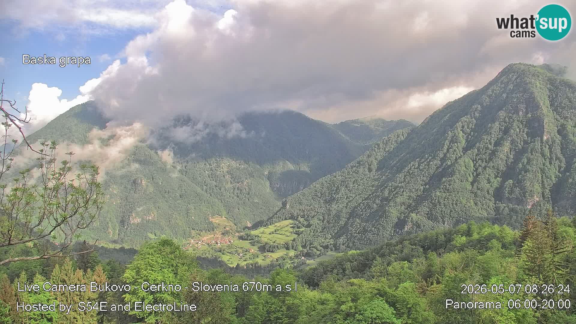 Bukovo Webcam – Baška grapa | Cerkno | Slowenien