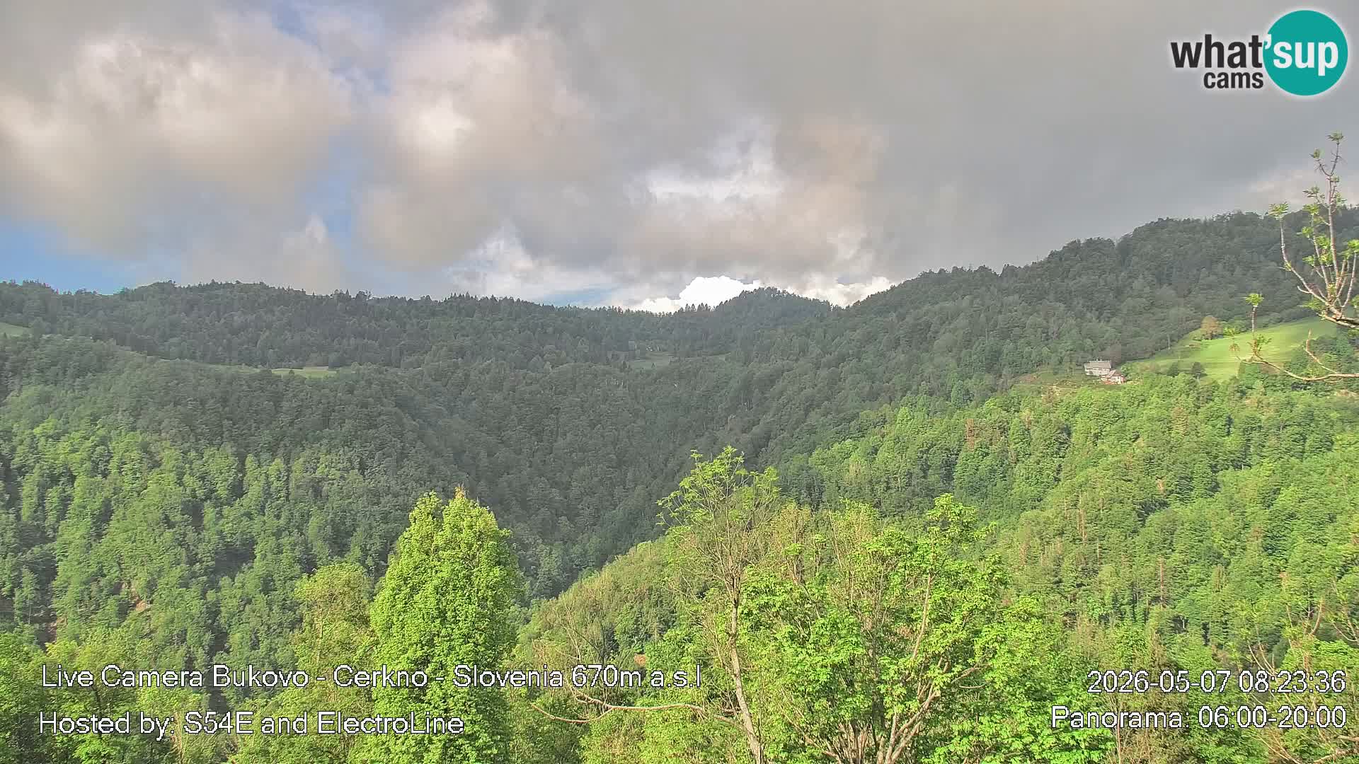 Webcam Bukovo – Baška grapa | Cerkno | Slovenia
