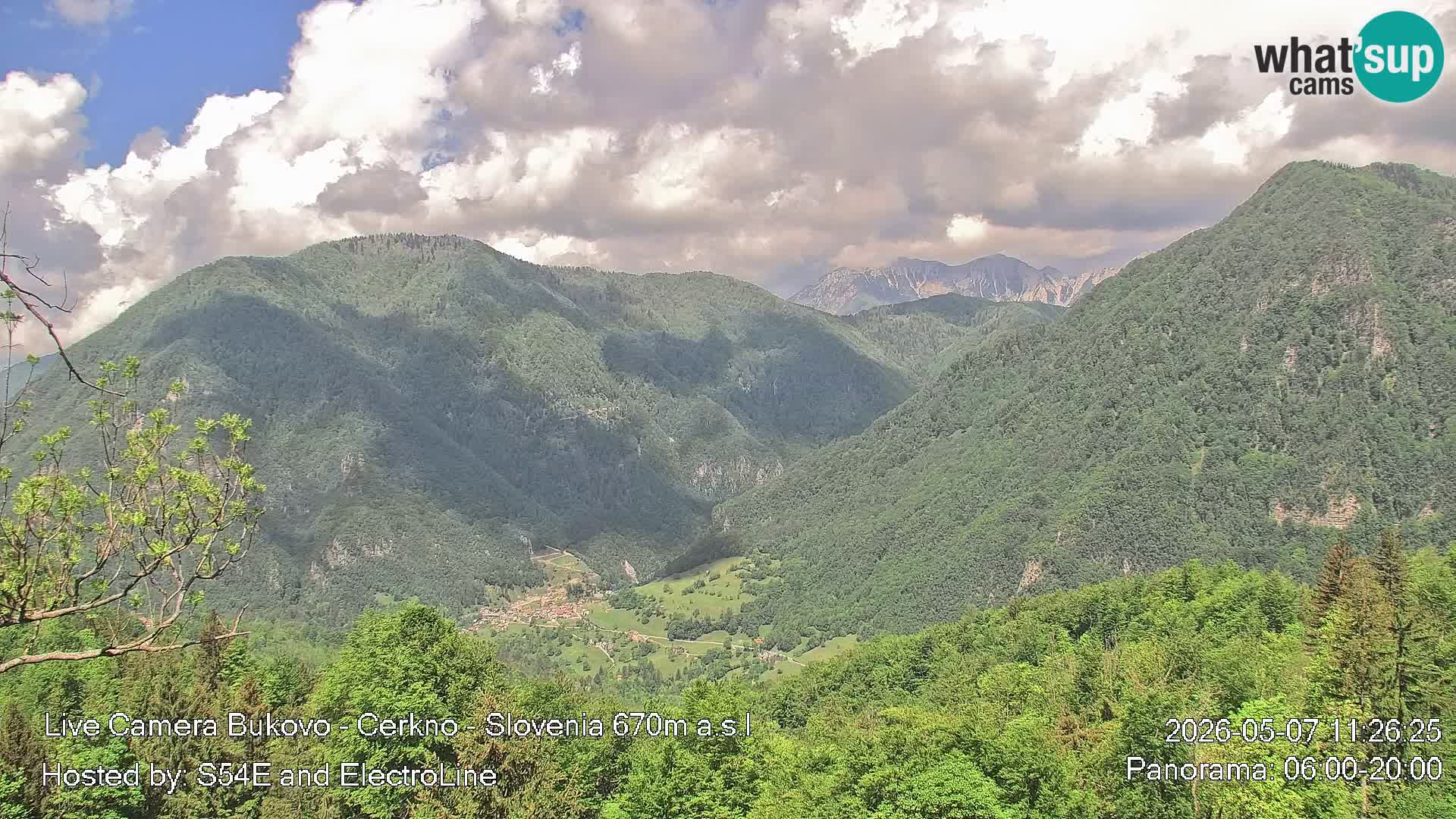 Webcam en vivo Bukovo – Baška grapa | Cerkno | Eslovenia