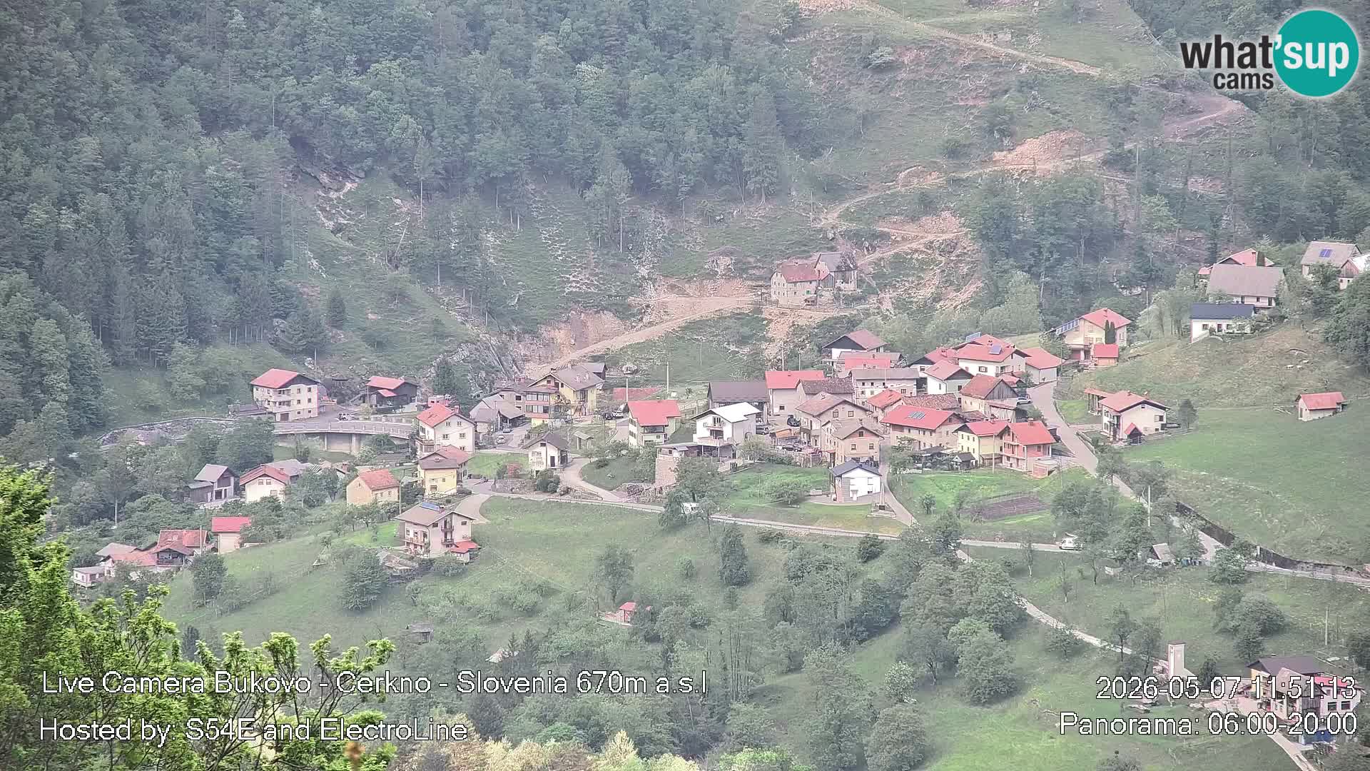 Web kamera Bukovo – Baška grapa | Cerkno | Slovenija