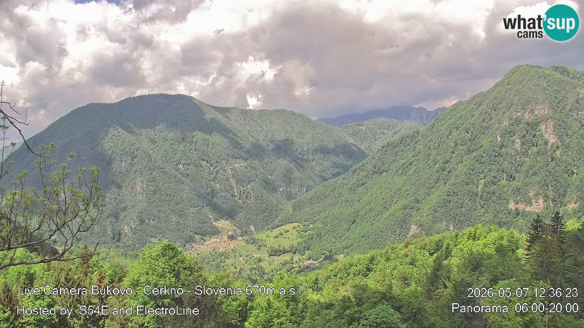 Webcam Bukovo – Baška grapa | Cerkno | Slovenia