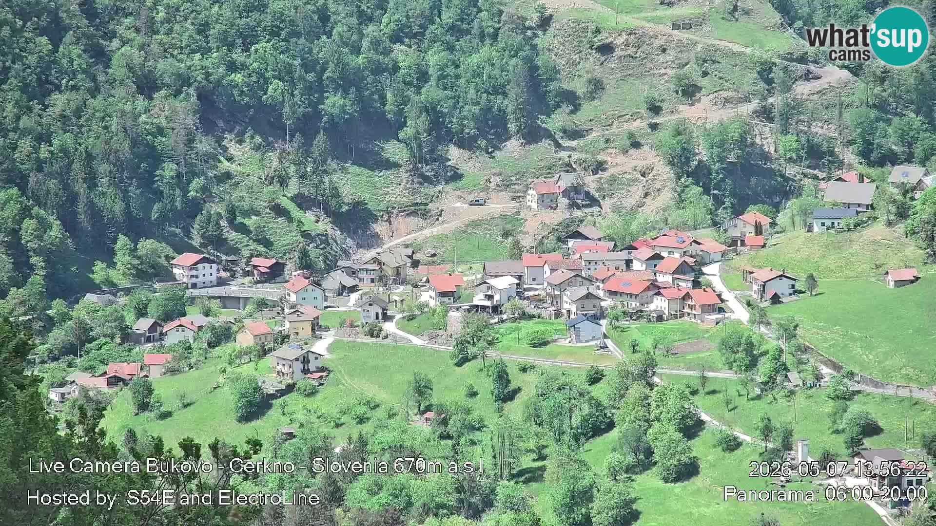 Webcam Bukovo – Baška grapa | Cerkno | Slovenia
