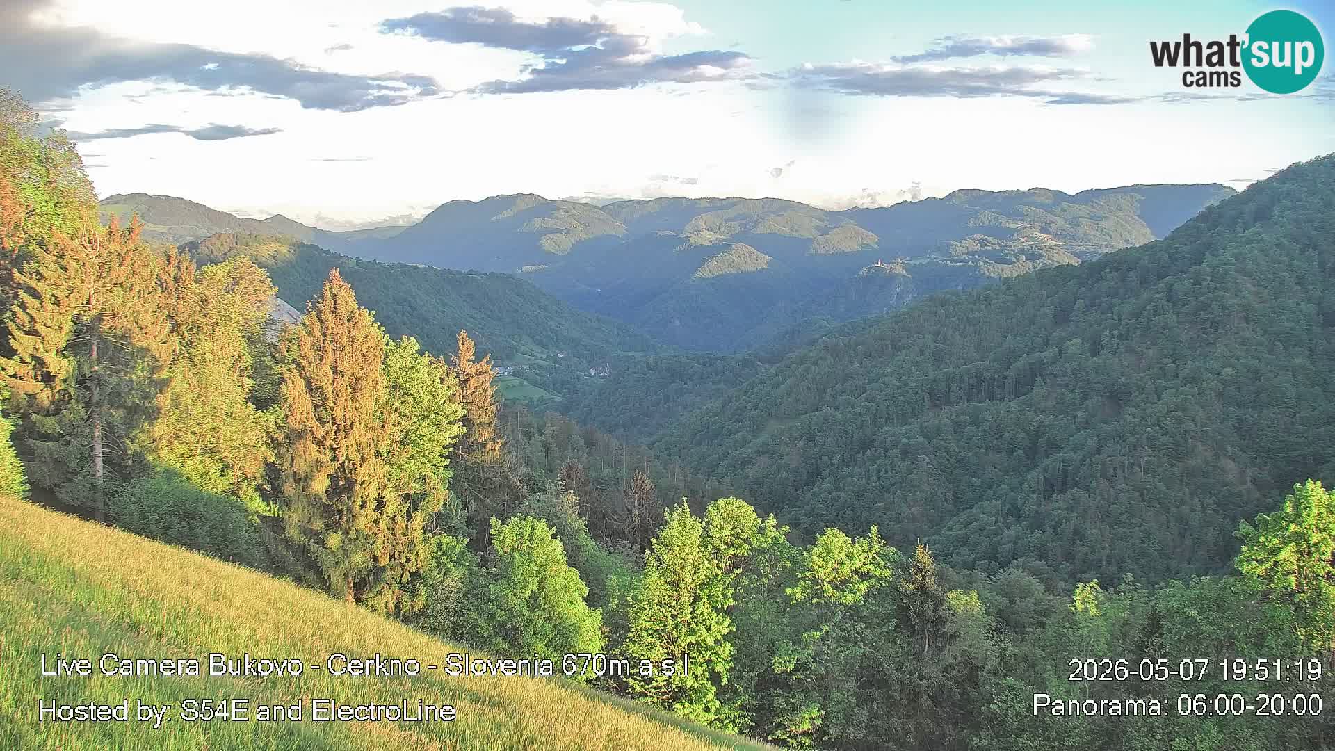 Web kamera Bukovo – Baška grapa | Cerkno | Slovenija