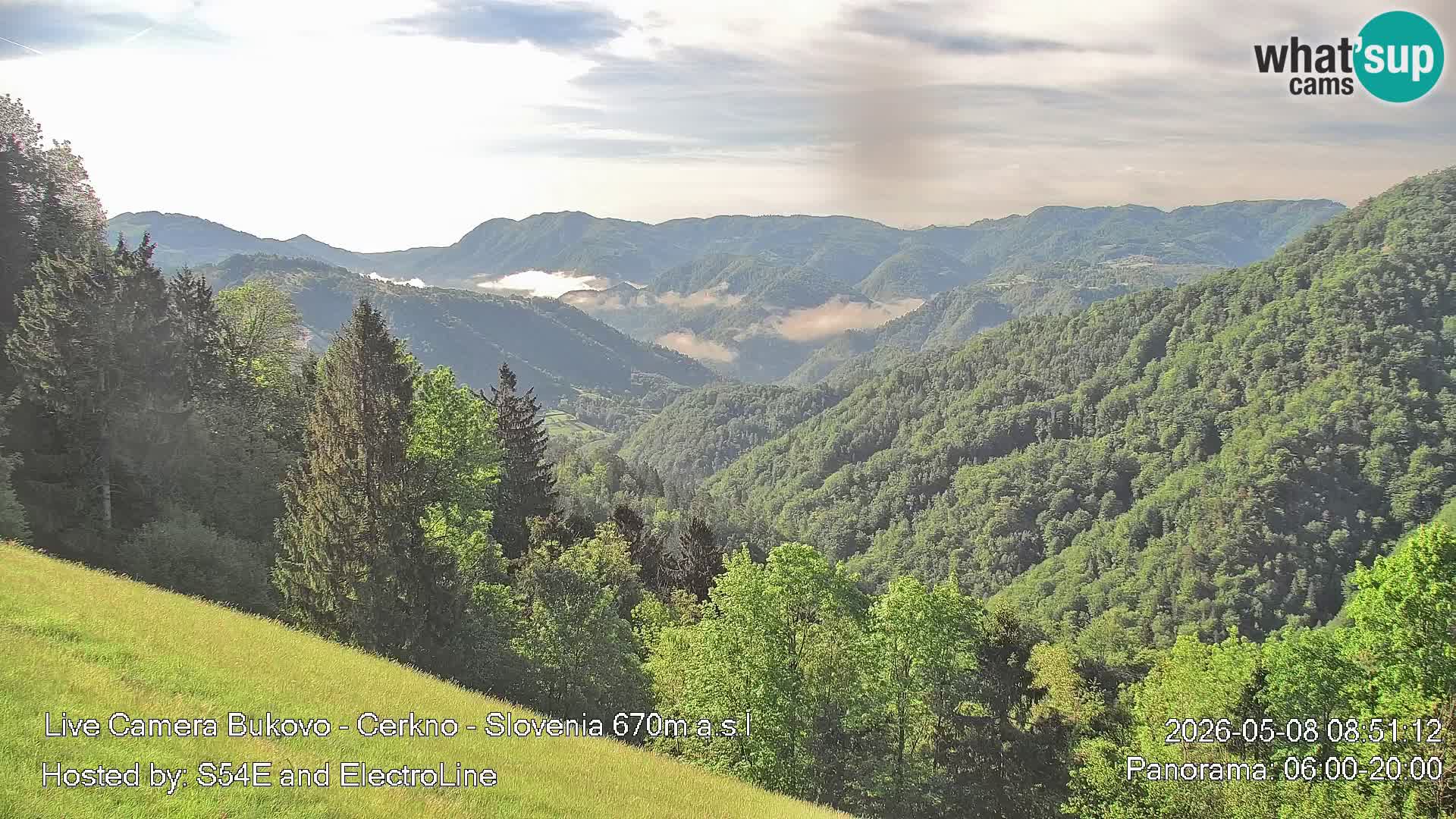 Web kamera Bukovo – Baška grapa | Cerkno | Slovenija