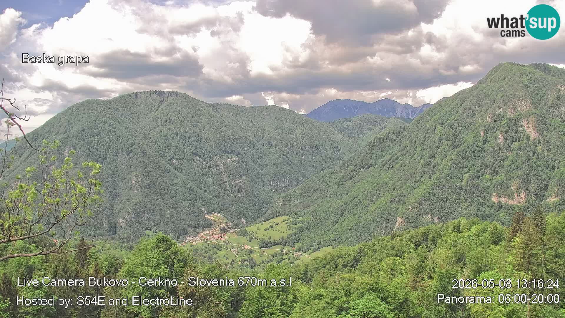Webcam Bukovo – Baška grapa | Cerkno | Slovénie