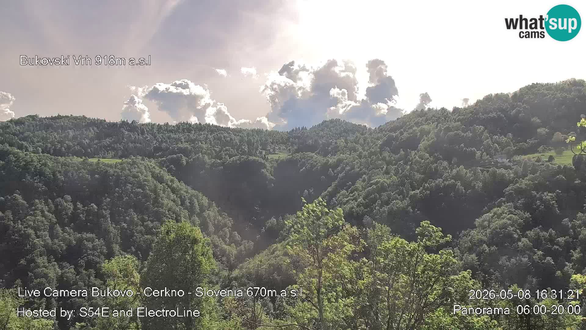 Web kamera Bukovo – Baška grapa | Cerkno | Slovenija