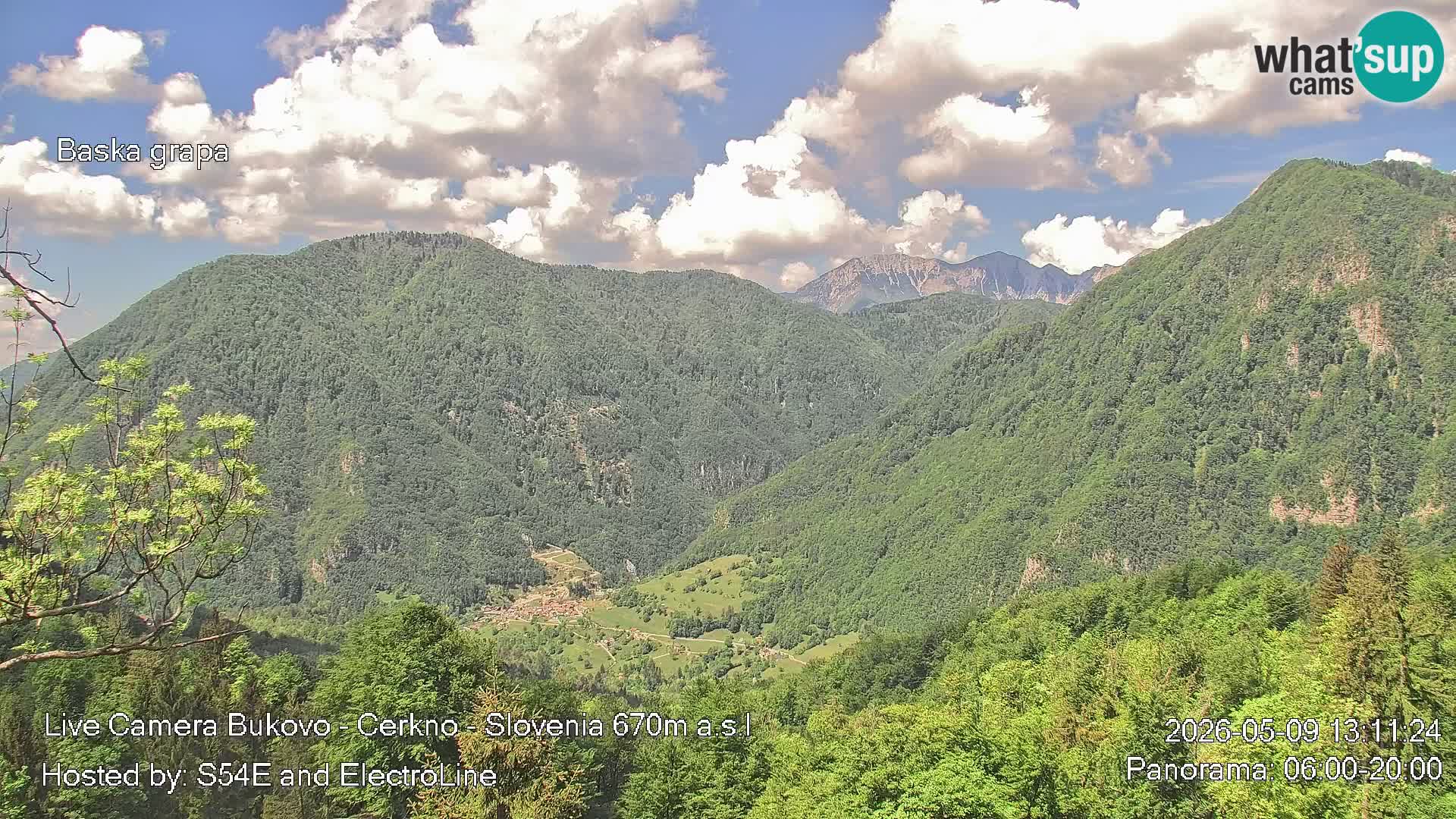 Webcam en vivo Bukovo – Baška grapa | Cerkno | Eslovenia