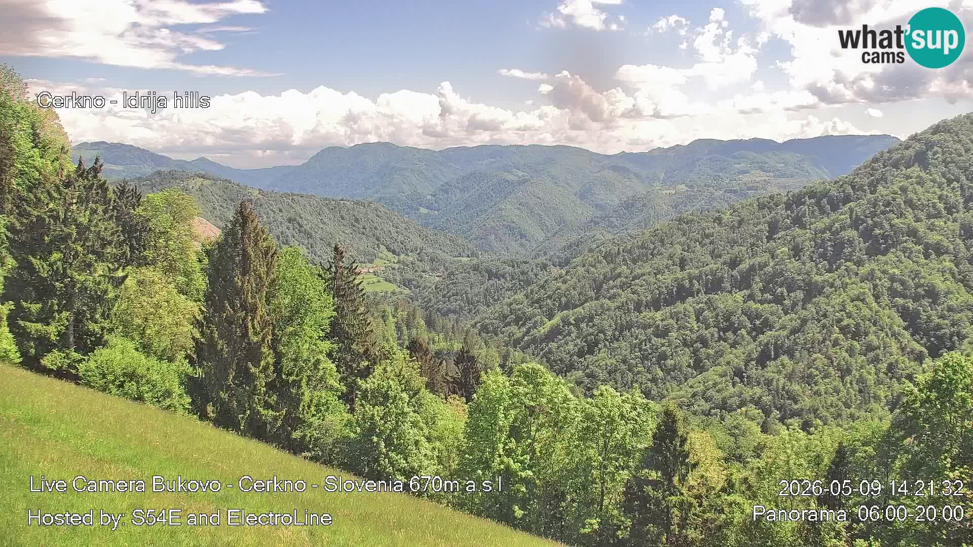 Web kamera Bukovo – Baška grapa | Cerkno | Slovenija