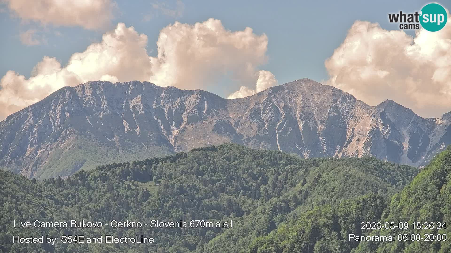 Web kamera Bukovo – Baška grapa | Cerkno | Slovenija
