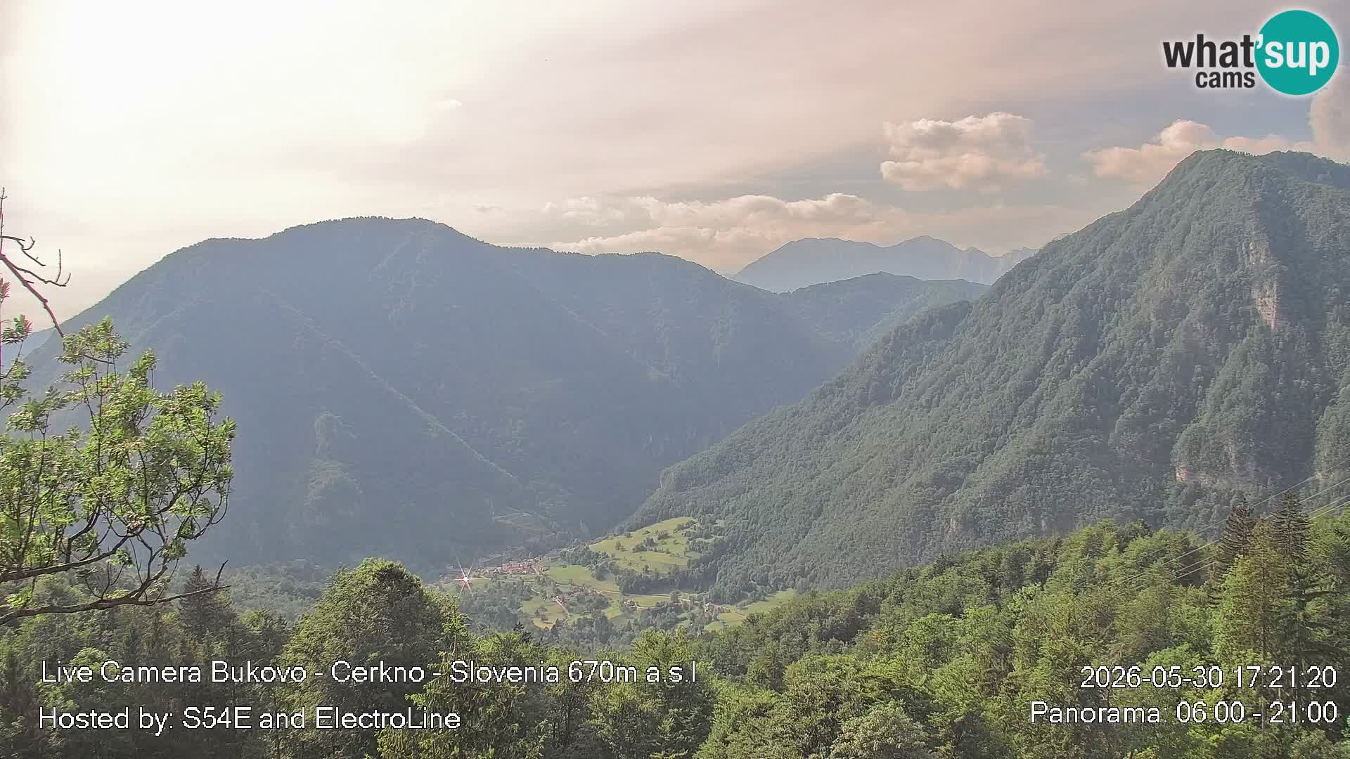 Web kamera Bukovo – Baška grapa | Cerkno | Slovenija