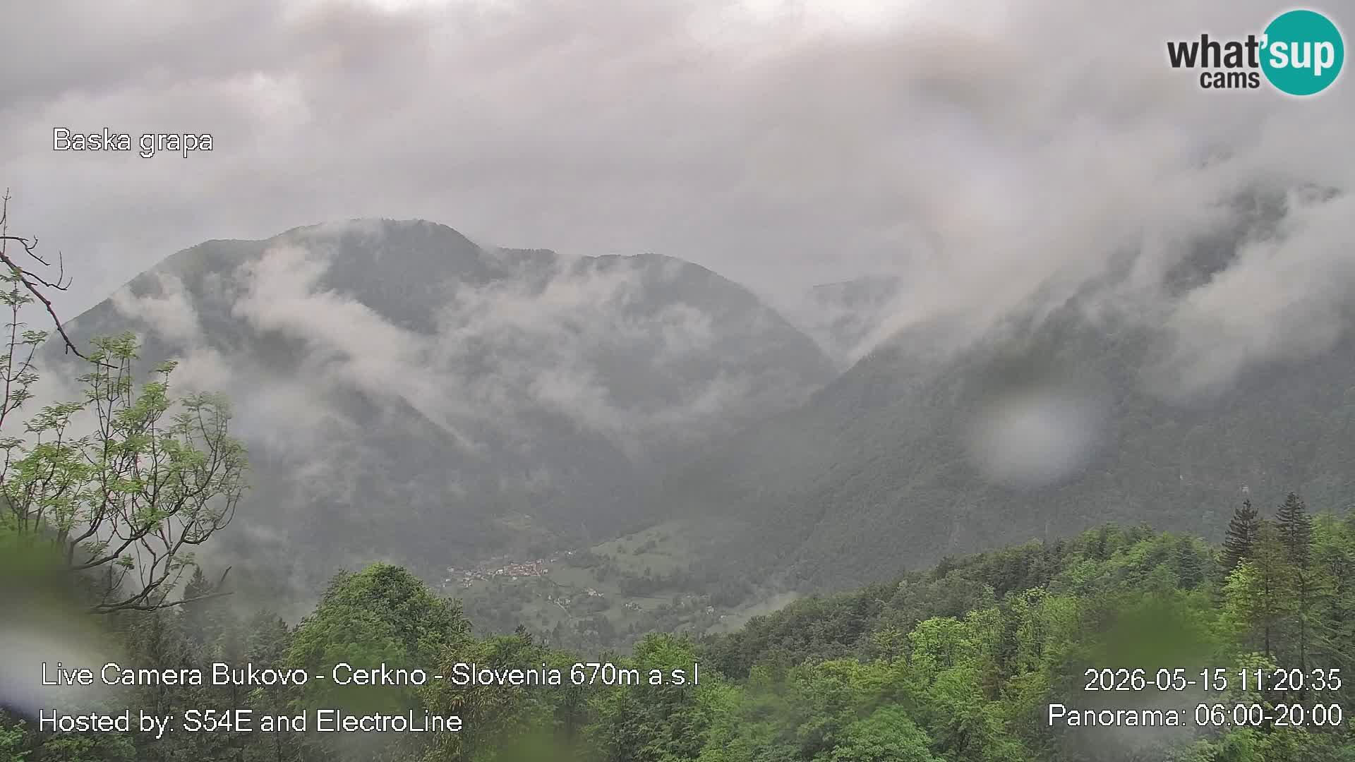 Webcam en vivo Bukovo – Baška grapa | Cerkno | Eslovenia