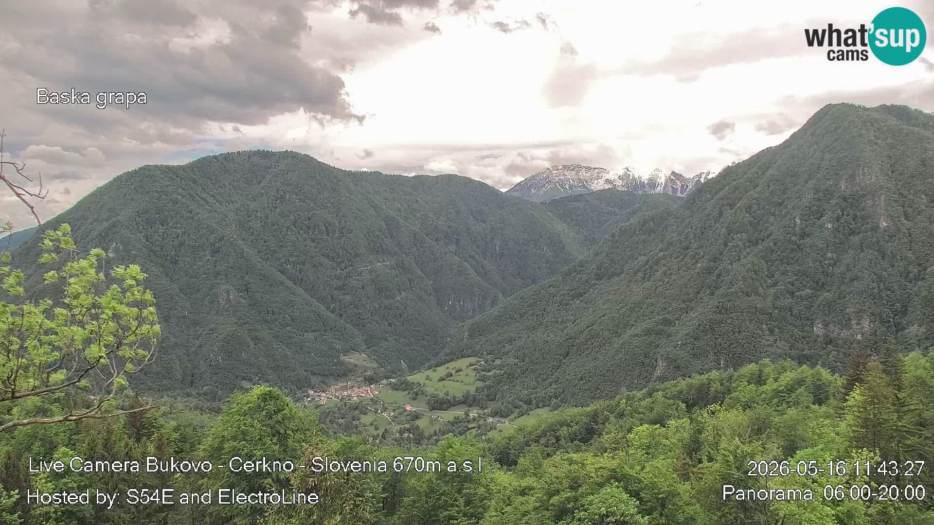 Bukovo Webcam – Baška grapa | Cerkno | Slowenien