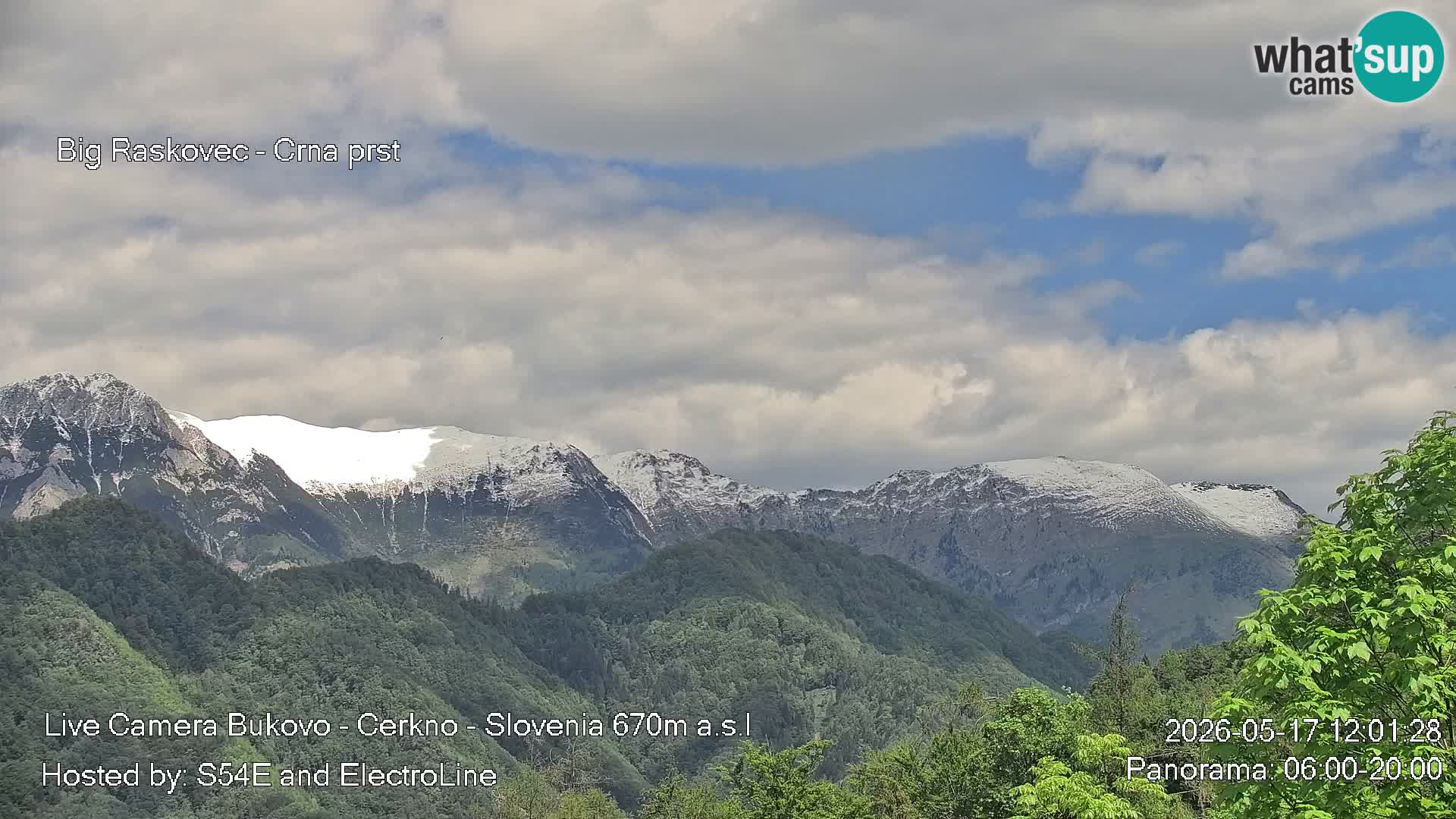 Web kamera Bukovo – Baška grapa | Cerkno | Slovenija